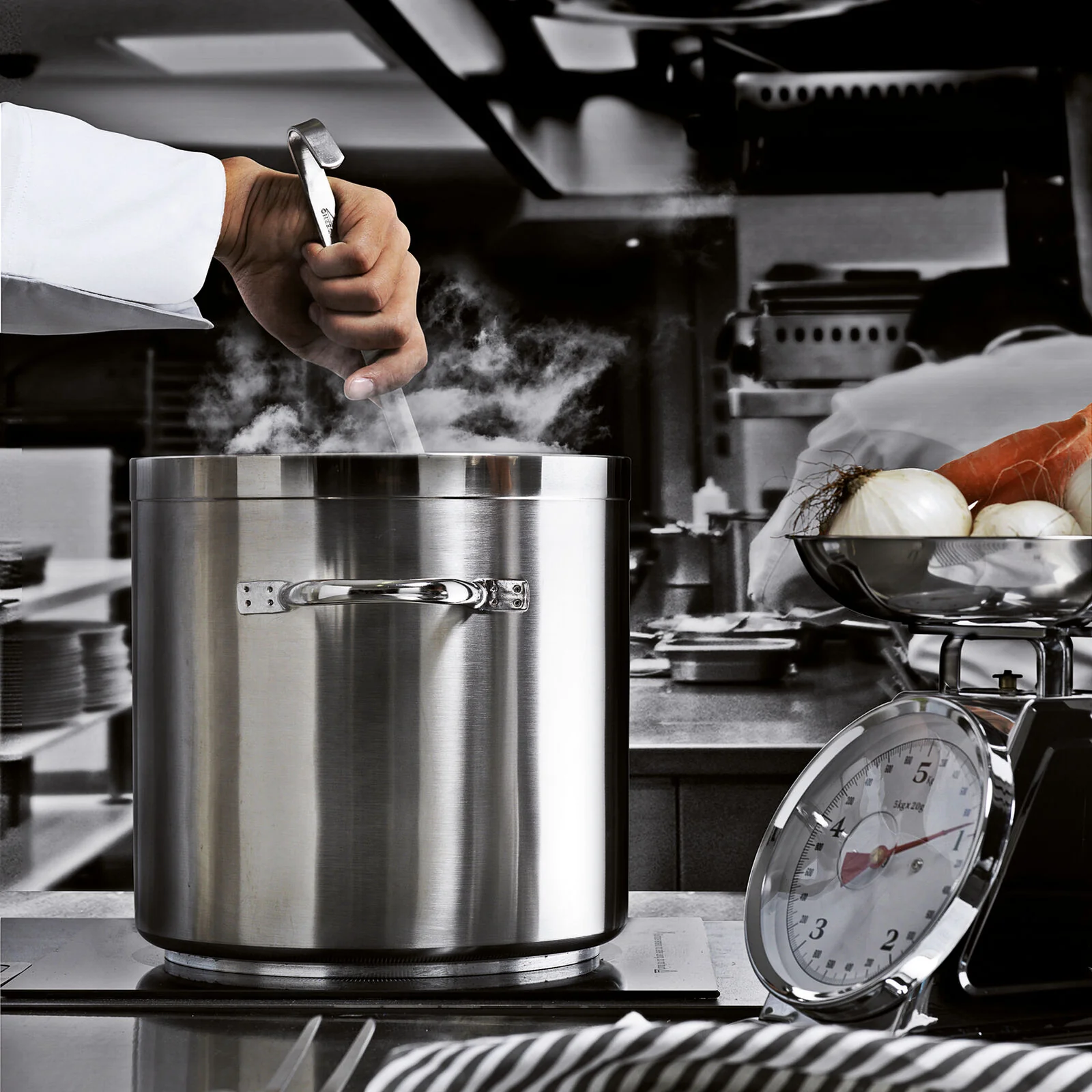 PADERNO Pentola Alta 32cm Serie 1100 Grand Gourmet Acciaio Inox 24 LT - Image 4