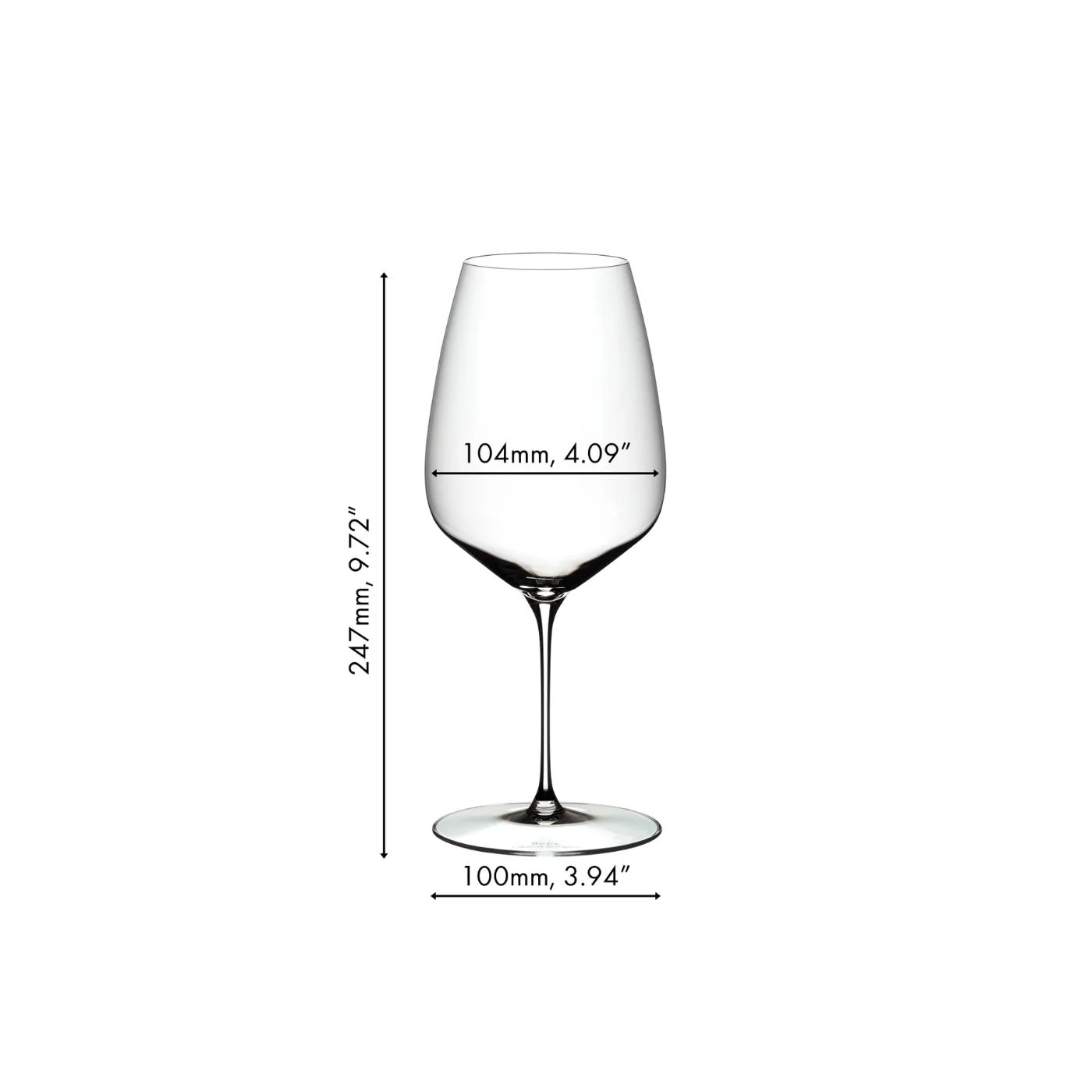 RIEDEL Veloce Calice Vino Rosso Cabernet Merlot Set 2 Pezzi 829ml Cristallo - Image 3