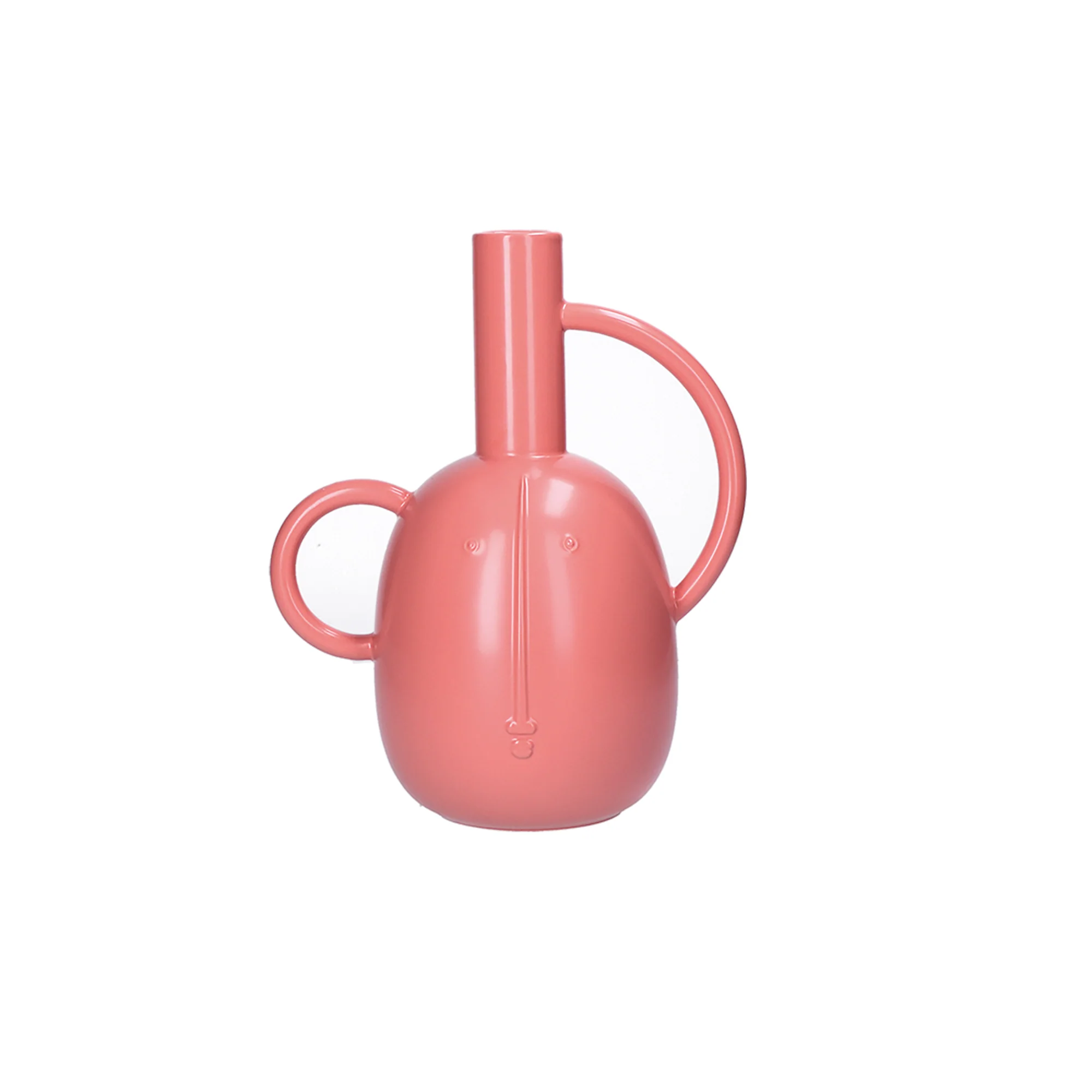RITUALI DOMESTICI - Pelike Vaso Arancio Ceramica 28cm - Image 2