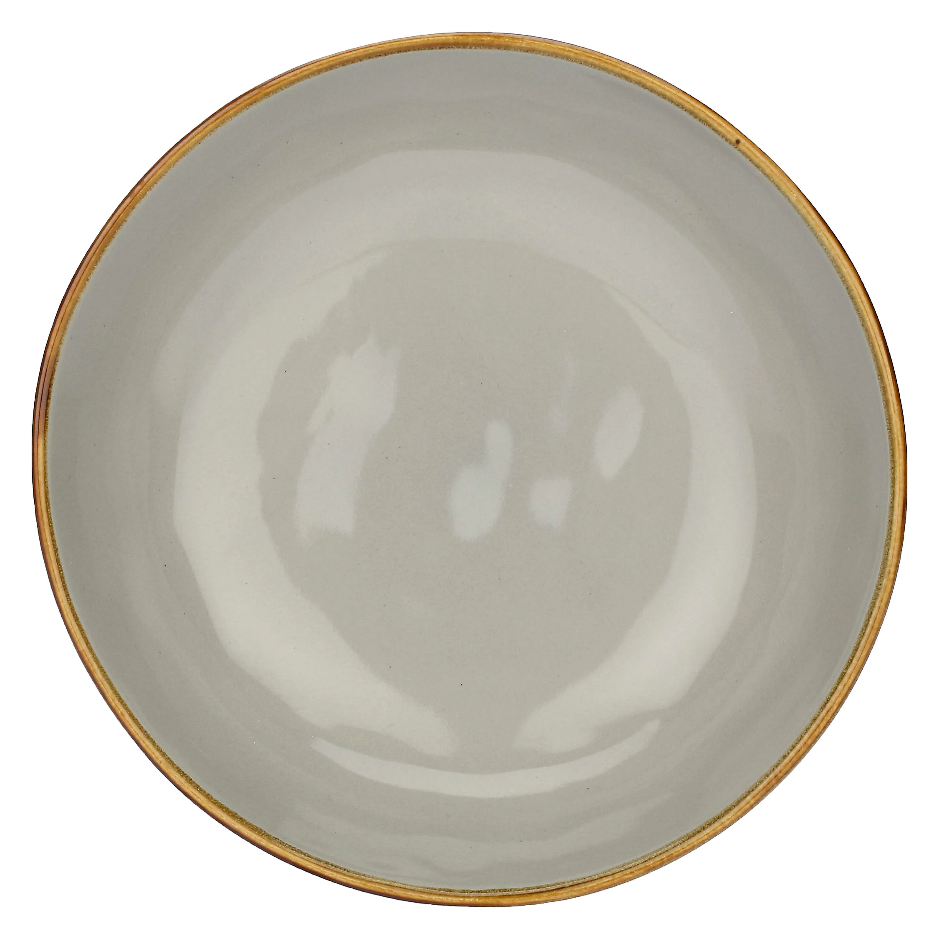 ROSE & TULIPANI Concerto Piatto Fondo Grigio Perla 21cm Set 4 Pezzi Stoneware - Image 2