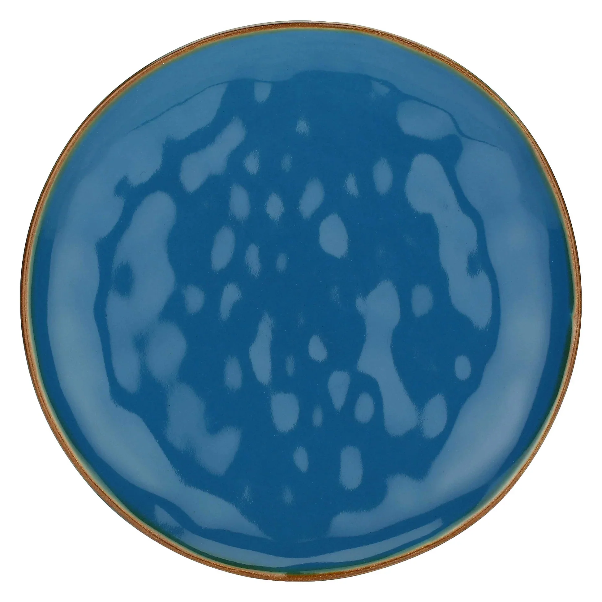 ROSE & TULIPANI Concerto Piatto Frutta Blu Avio 20cm Stoneware