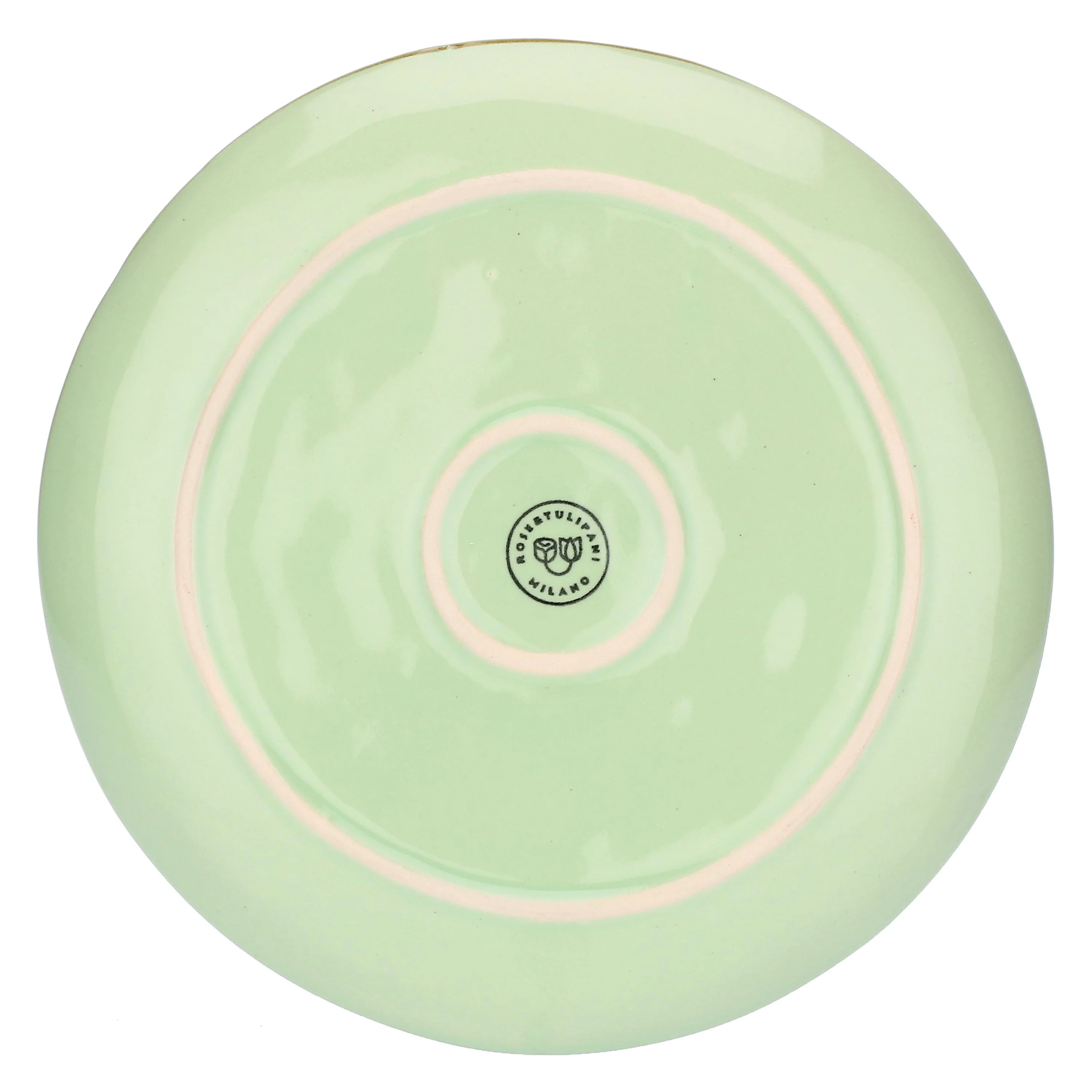 ROSE & TULIPANI Concerto Piatto Frutta Te' Verde 21cm Set 4 Pezzi Stoneware - Image 3