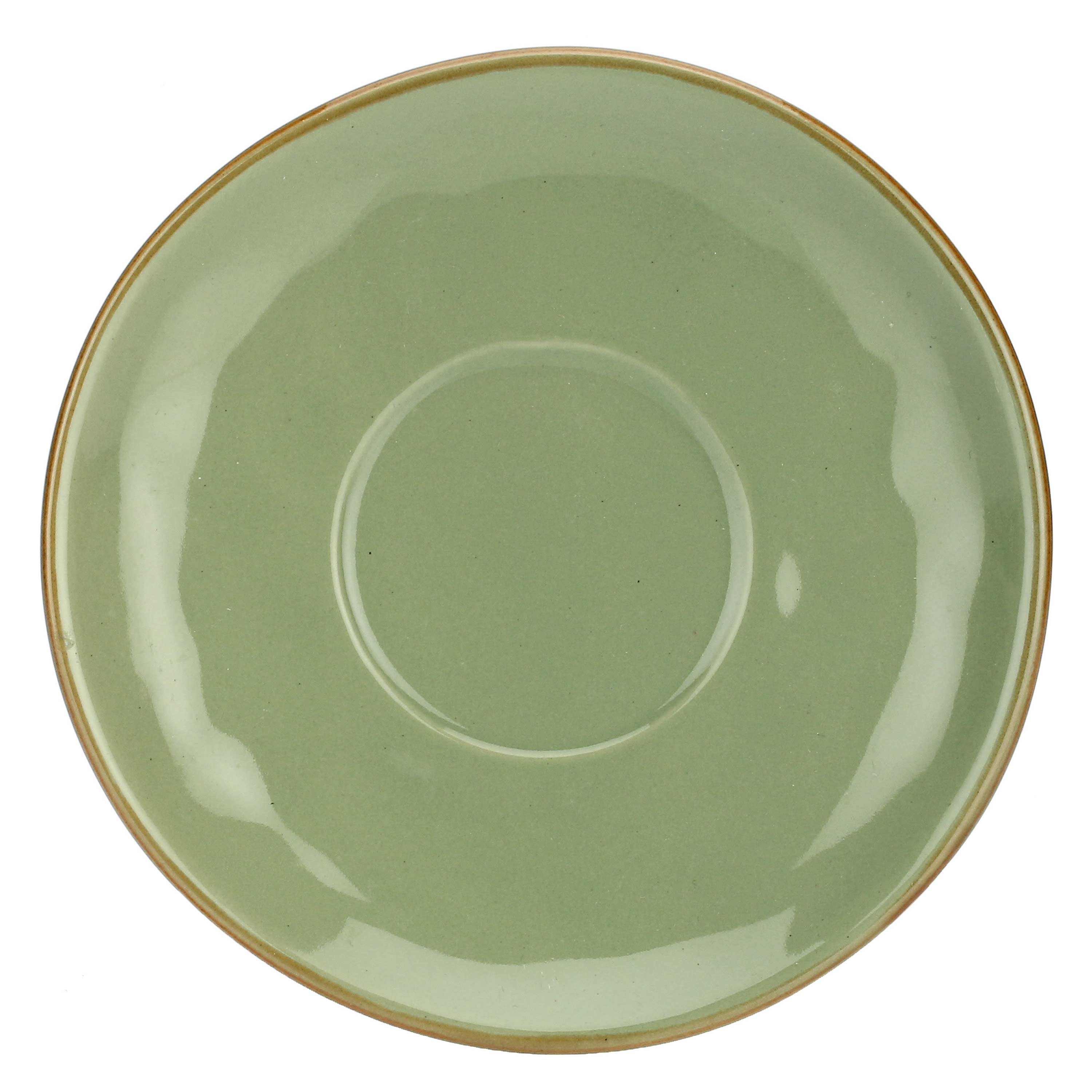 ROSE & TULIPANI Concerto Tazza Caffè con Piattino 90ml Verde Oliva Stoneware - Image 3