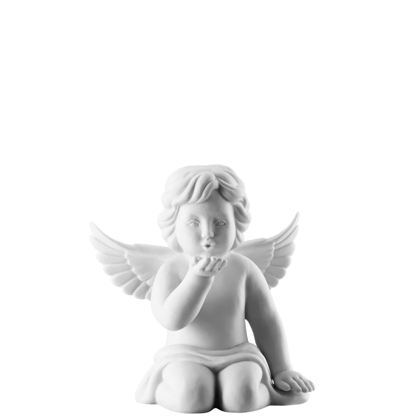 ROSENTHAL Statuina Figurina Engel Gross Angelo Baciamano 14cm Porcellana - Image 2