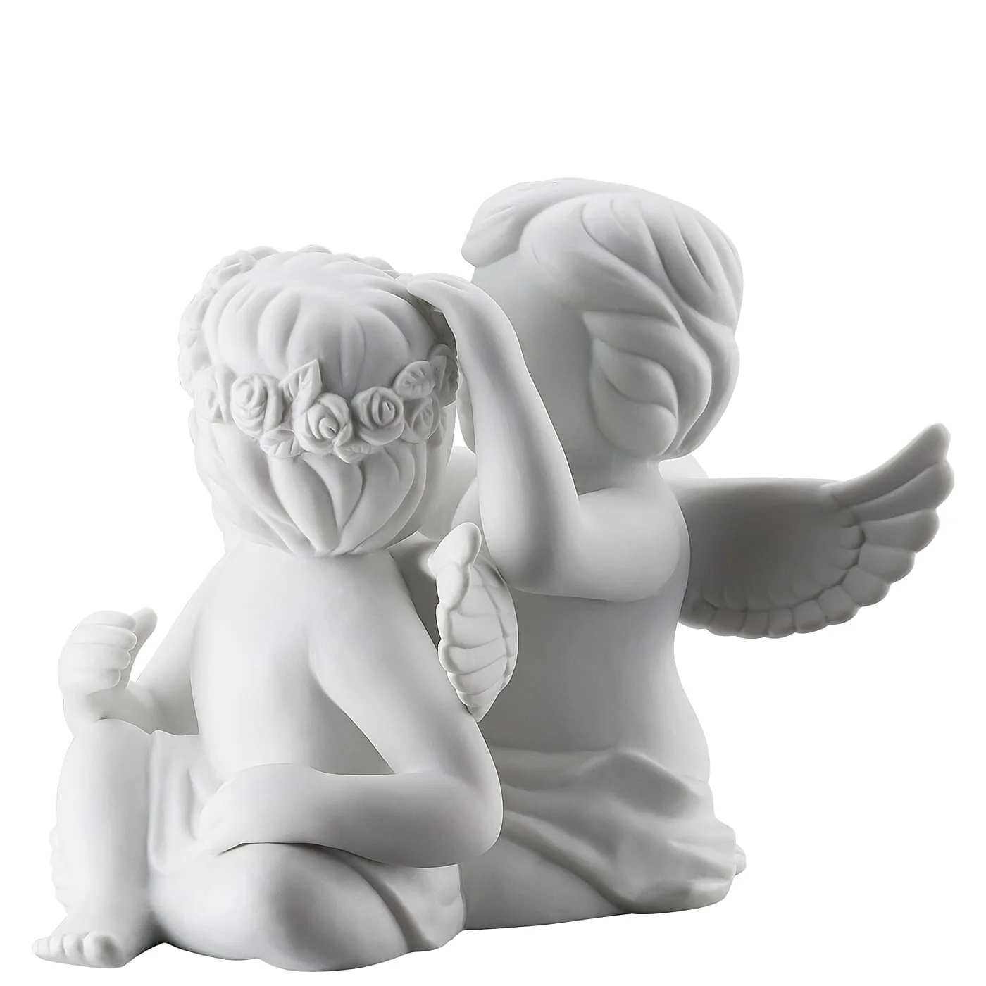 ROSENTHAL - Statuina Figurina Coppia Angeli con Fiori 12,5cm Porcellana - Image 2