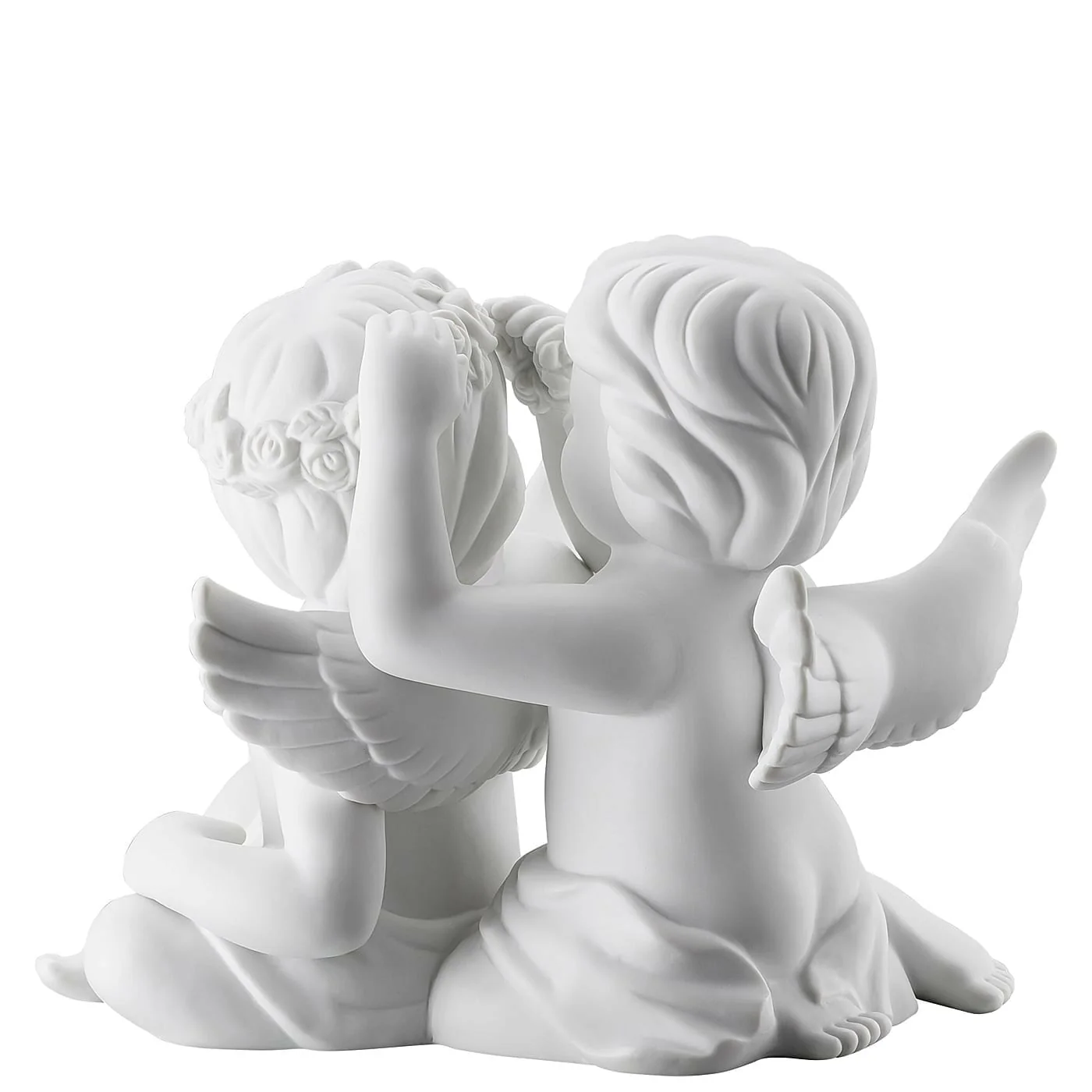 ROSENTHAL - Statuina Figurina Coppia Angeli con Fiori 12,5cm Porcellana - Image 3