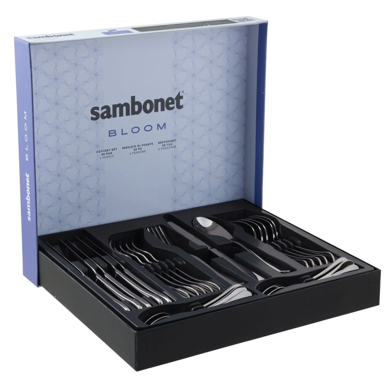SAMBONET Bloom Servizio Tavola Posate 24 Pezzi Acciaio Inox - Image 7