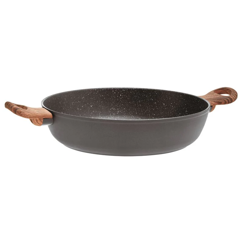 SAMBONET Tegame 2 Maniglie con Coperchio Rock & Rose Black 28cm - Image 4