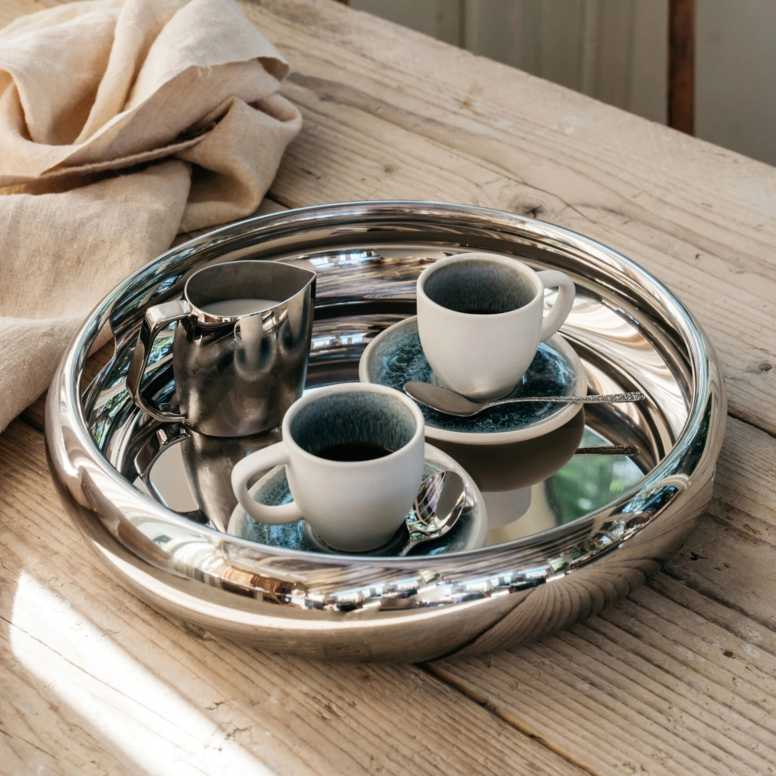 SAMBONET Venezia Cucchiaini Moka Caffè Set 6 Pezzi Posate Acciaio Inox - Image 3