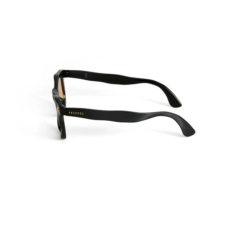 SELETTI x OKKIA Occhiali da Sole Dakota Unisex Neri Lenti Gialle - Image 9