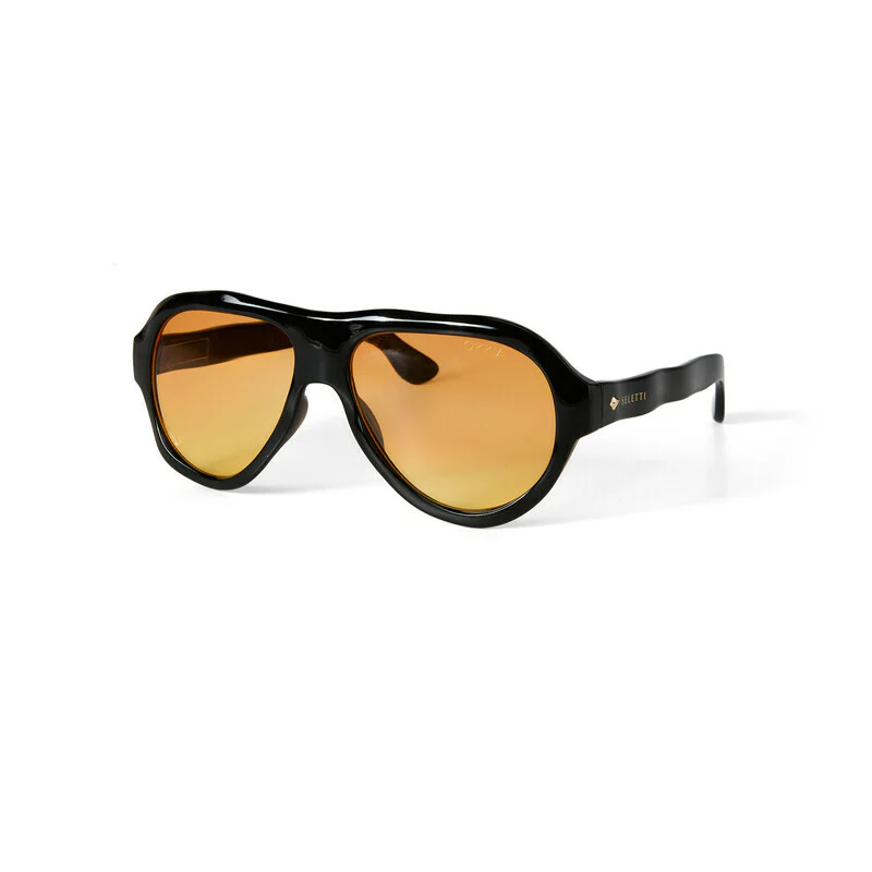 SELETTI x OKKIA Occhiali da Sole Florida Unisex Neri Lenti Gialle - Image 8
