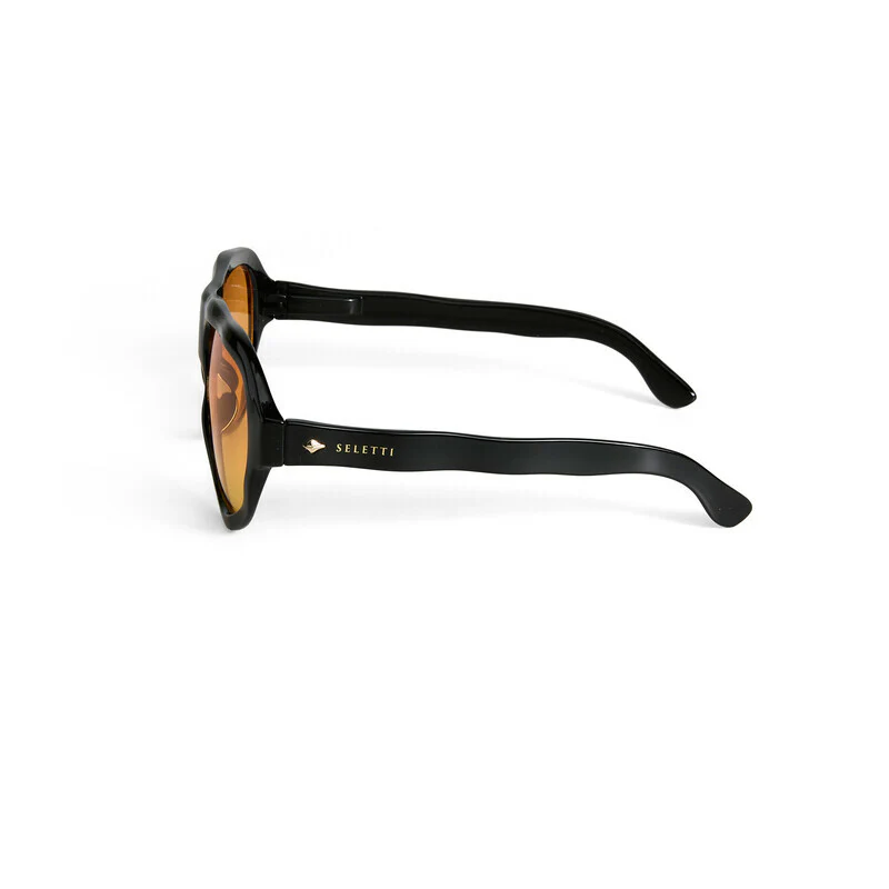 SELETTI x OKKIA Occhiali da Sole Florida Unisex Neri Lenti Gialle - Image 9