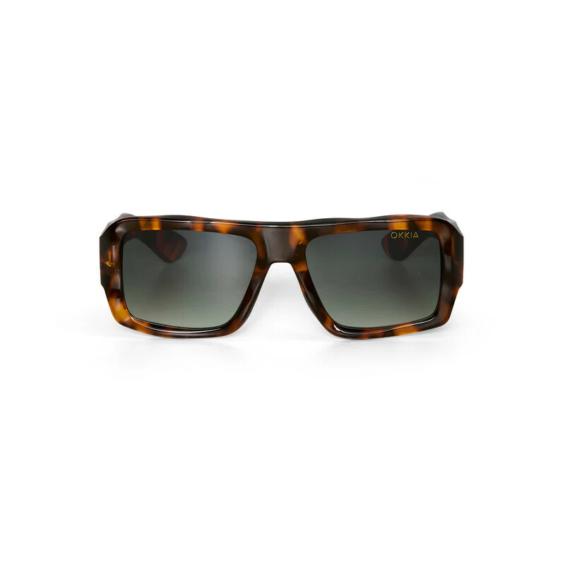 SELETTI x OKKIA Occhiali da Sole Kansas Unisex Avana Lenti Verdi