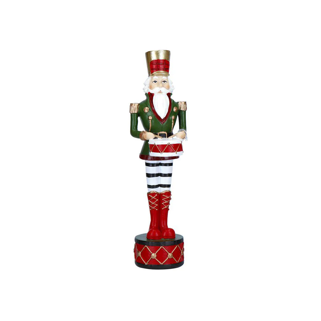 TIMSTOR Schiaccianoci Soldatino di Natale in Resina 25,5cm con Tamburo - Image 2