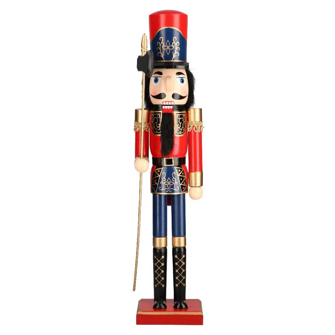 TIMSTOR Soldatino Schiaccianoci di Natale 60cm in Legno