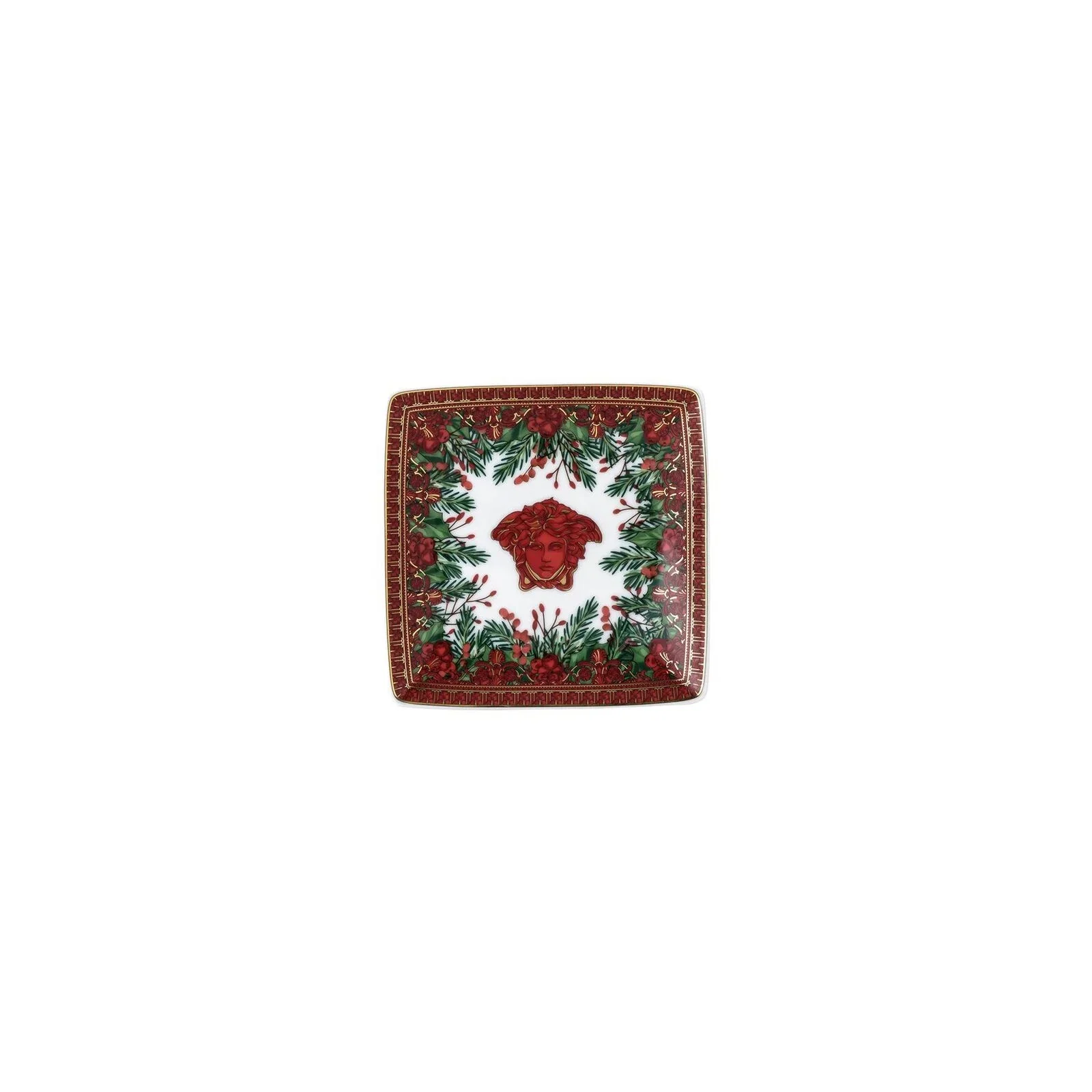 VERSACE I Love Baroque Holiday Ciotola di Natale 2025 Quadrata 12cm Porcellana