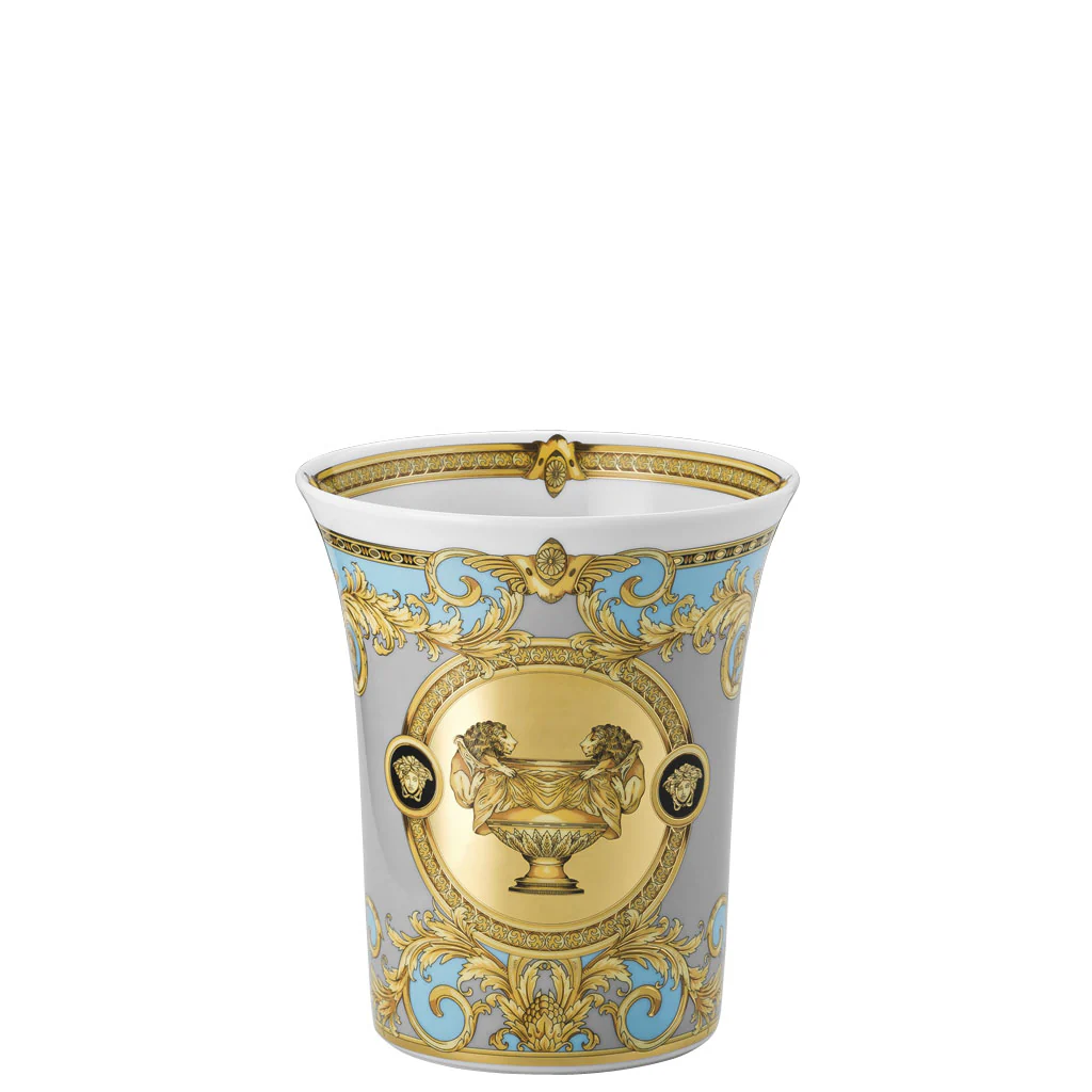 VERSACE Prestige Gala Bleu Vaso 18cm Porcellana - Image 2