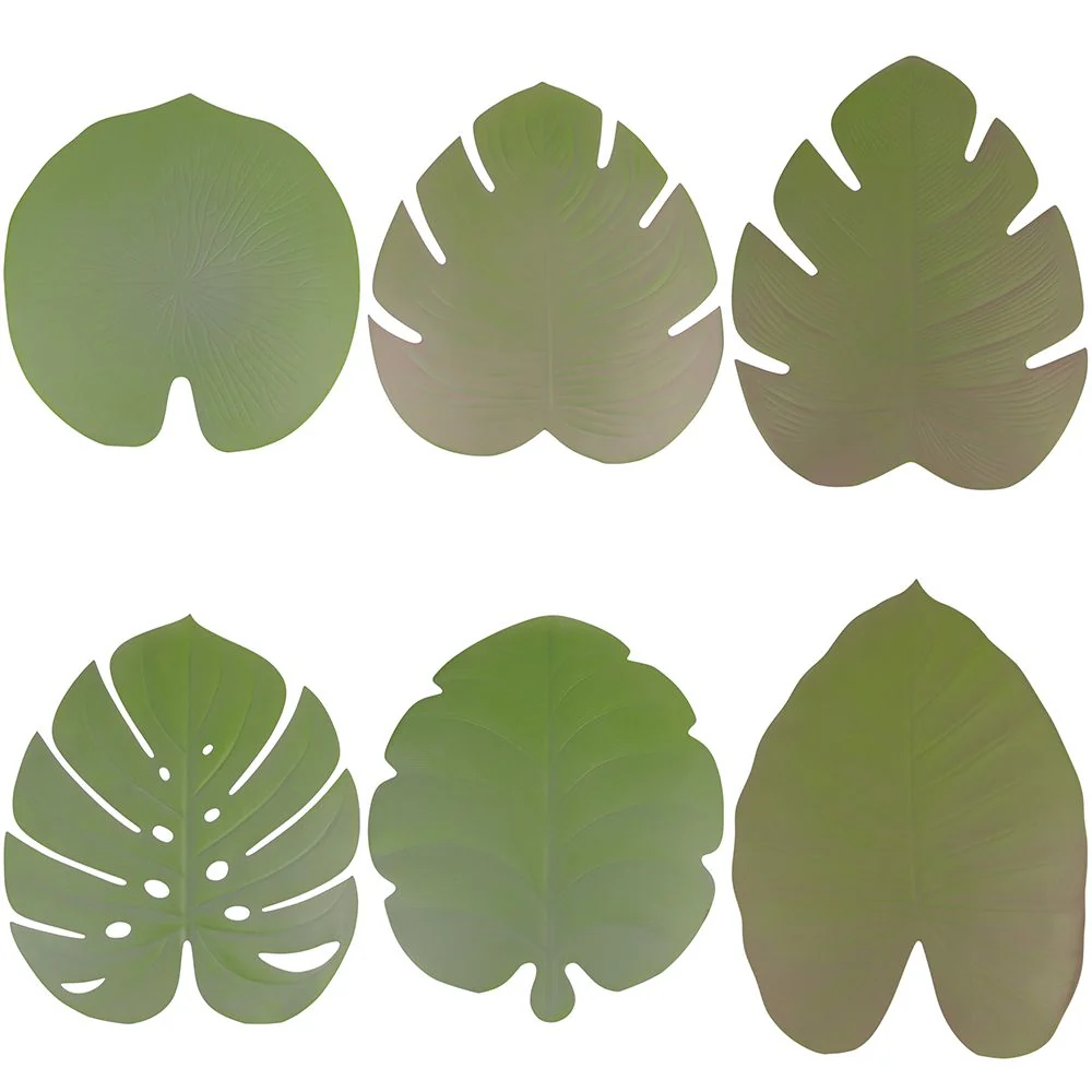 VILLA D'ESTE HOME TIVOLI Jungle Tovaglietta Tropicale Set 6 Pezzi Verde Plastica EVA