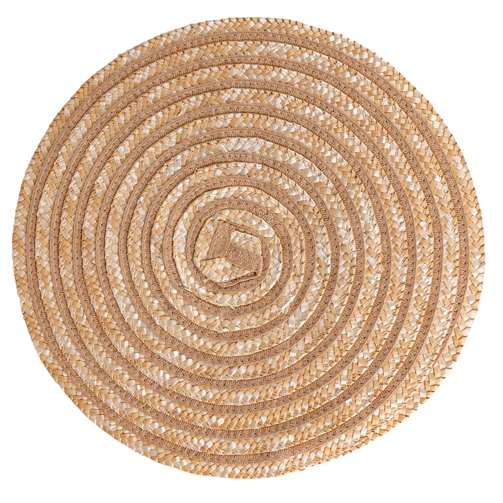 VILLA D'ESTE HOME TIVOLI Tovaglietta Tonda Spiral Chocolate Set 4 Pezzi 38cm - Image 4