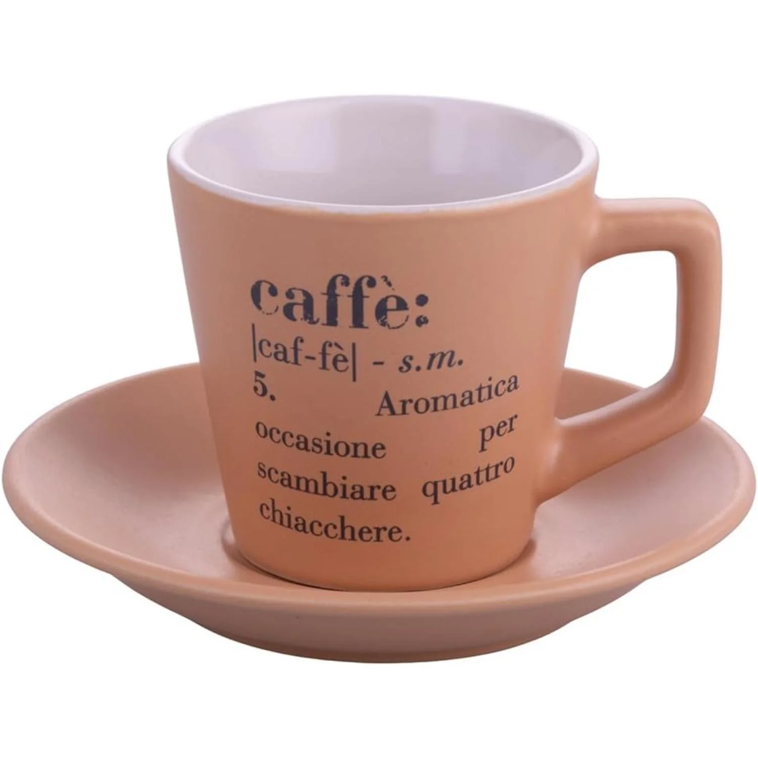 VILLA D'ESTE HOME TIVOLI Victionary Tazza Caffè con Piattino Set 6 Pezzi Chocolate Gres - Image 11