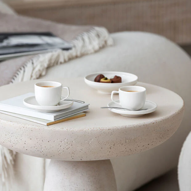 VILLEROY & BOCH Afina Tazza Caffè Espresso 50ml con Piattino 11,5cm Bianco Porcellana Premium - Image 6