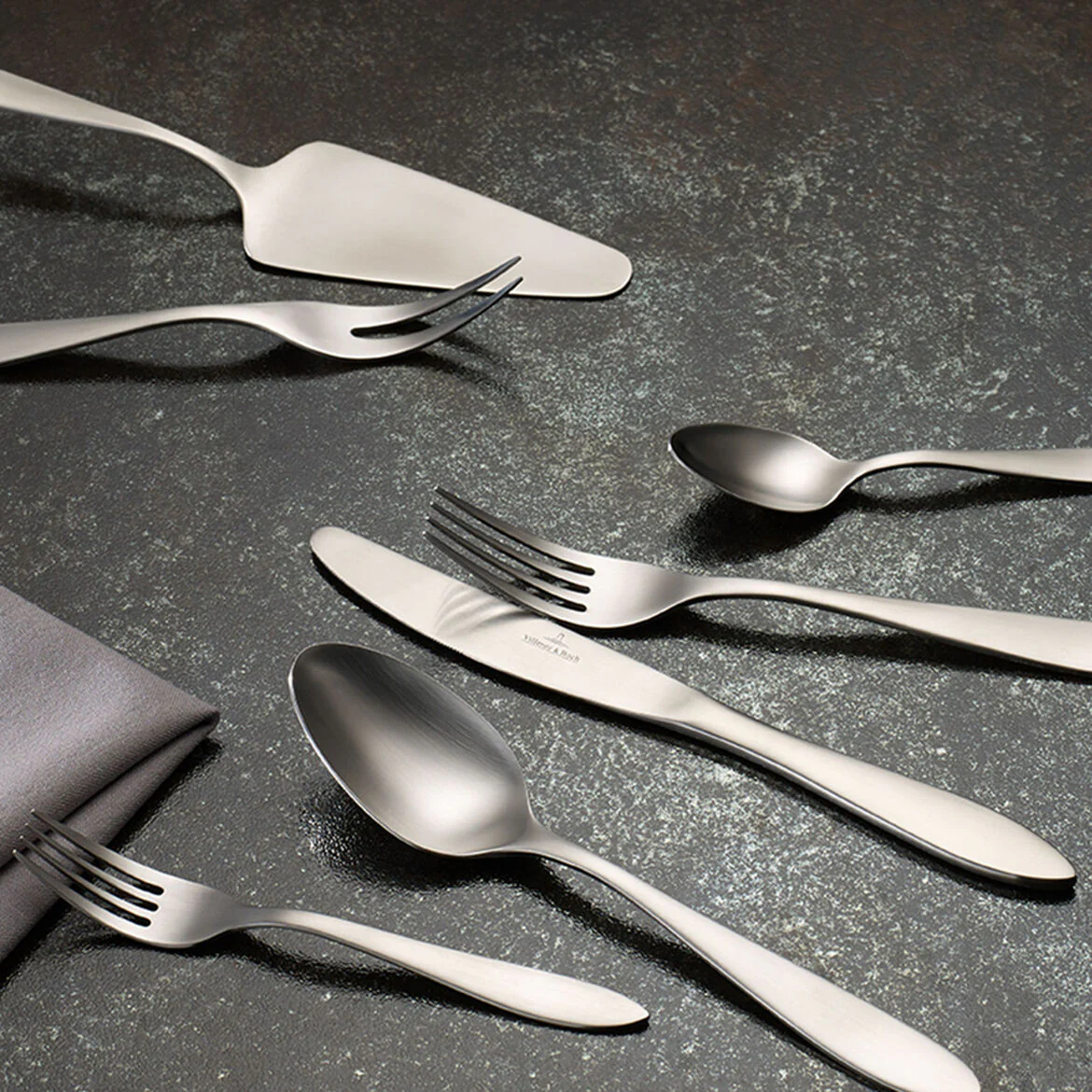 VILLEROY & BOCH Arthur Spazzolato Servizio Tavola Posate Set 68 Pezzi Acciaio Inox - Image 2