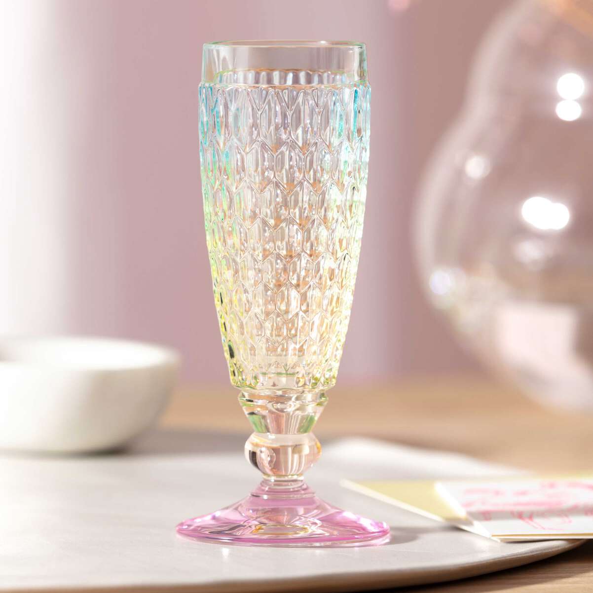 VILLEROY & BOCH Boston Pearl Bicchiere Calice Champagne Spumante Set 4 Pezzi 120ml Cristallo - Image 3