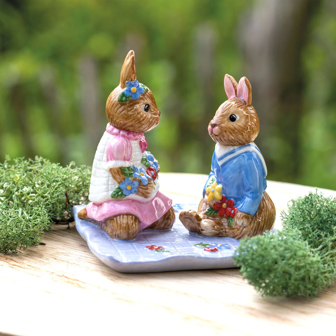 VILLEROY & BOCH Bunny Tales Scena di Pasqua Prato Picnic 8cm Decorazione Pasquale - Image 3