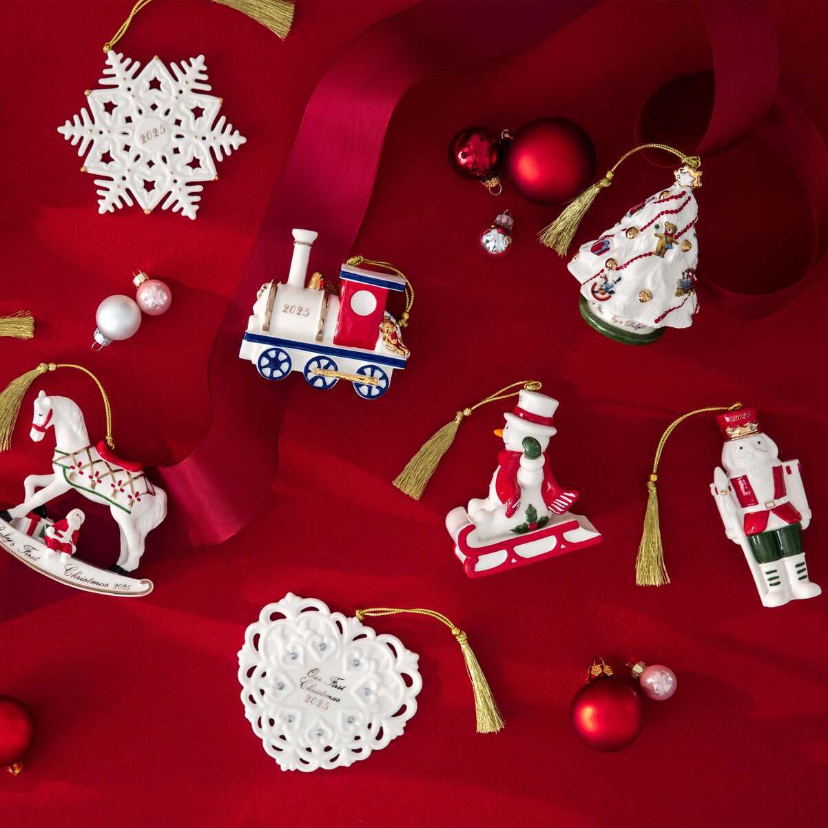 VILLEROY & BOCH Christmas Classics Edizione 2025 Addobbo Albero di Natale 10cm Porcellana - Image 5