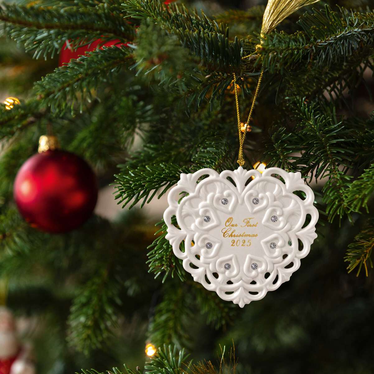 VILLEROY & BOCH Christmas Classics Edizione 2025 Addobbo Cuore 10,5x9,5cm Porcellana - Image 4