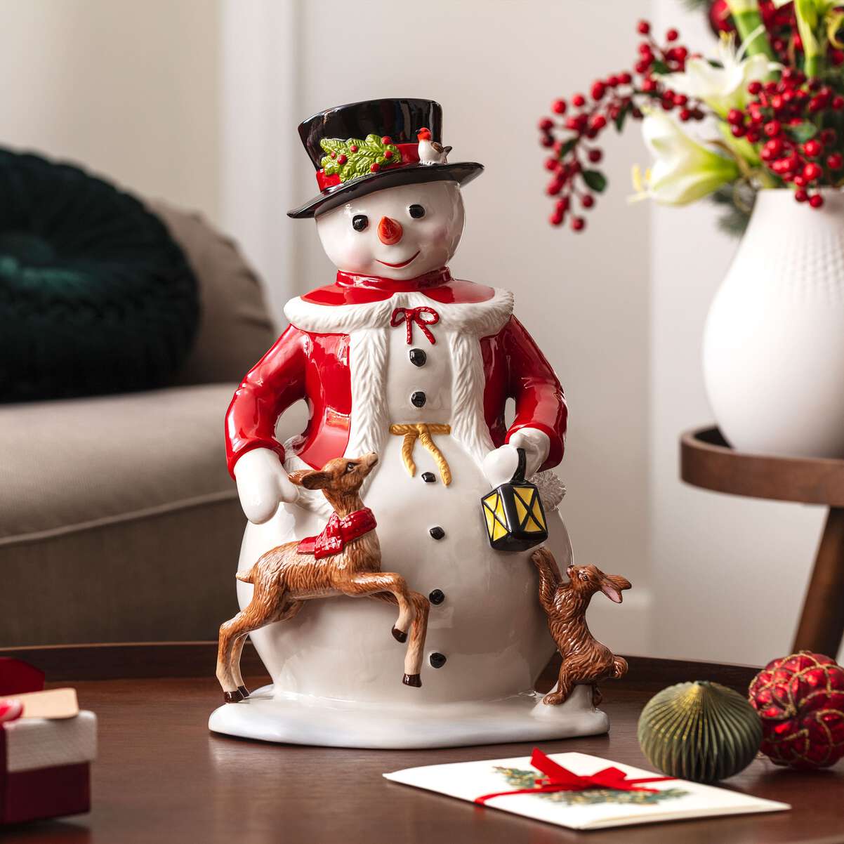 VILLEROY & BOCH Christmas Toy's Memory Pupazzo di Neve Decorazione 36cm Porcellana - Image 2