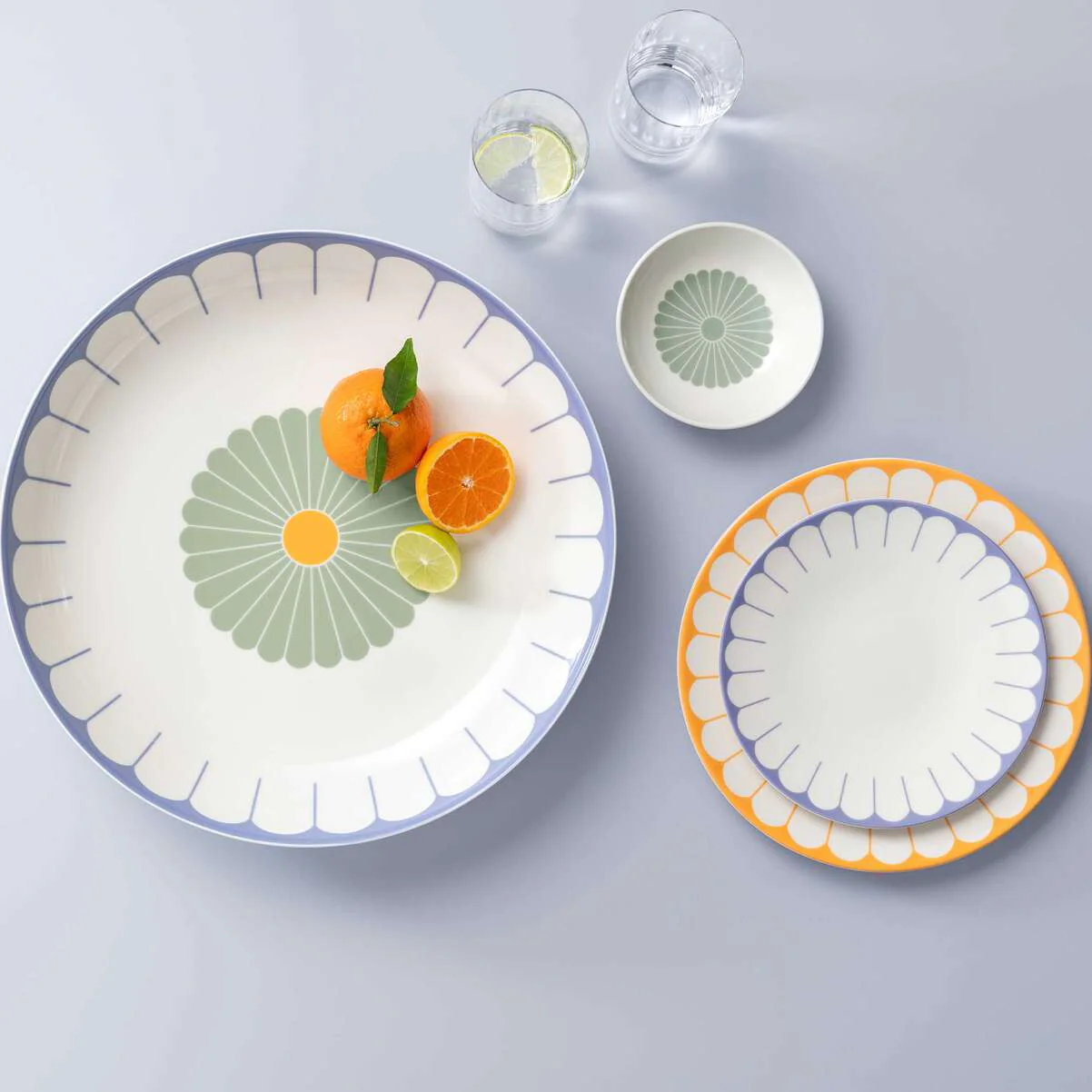 VILLEROY & BOCH Fleur Soleil Piatto Piano Set 6 Pezzi 27cm Giallo Porcellana - Image 3