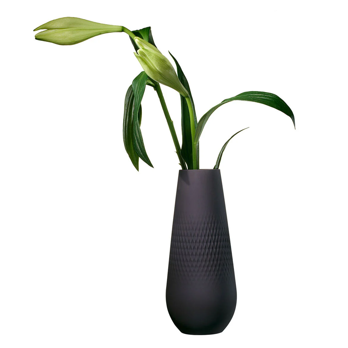 VILLEROY & BOCH Manufacture Collier Nero Vaso Carré 26cm Porcellana - Image 2