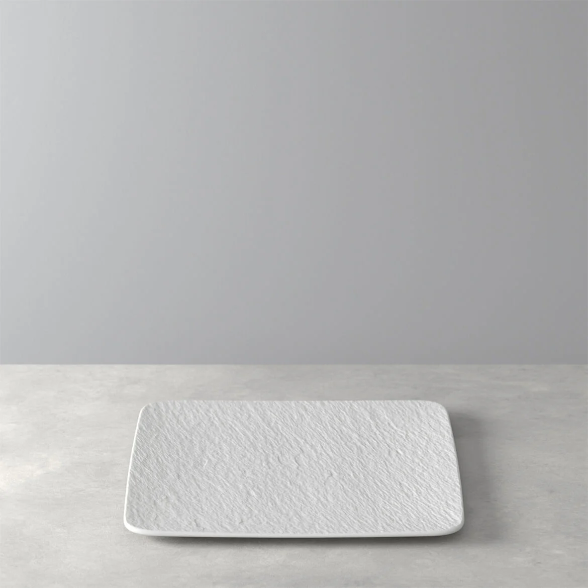 VILLEROY & BOCH Manufacture Rock Bianco Piatto Gourmet Quadrato 32,5cm Porcellana - Image 2