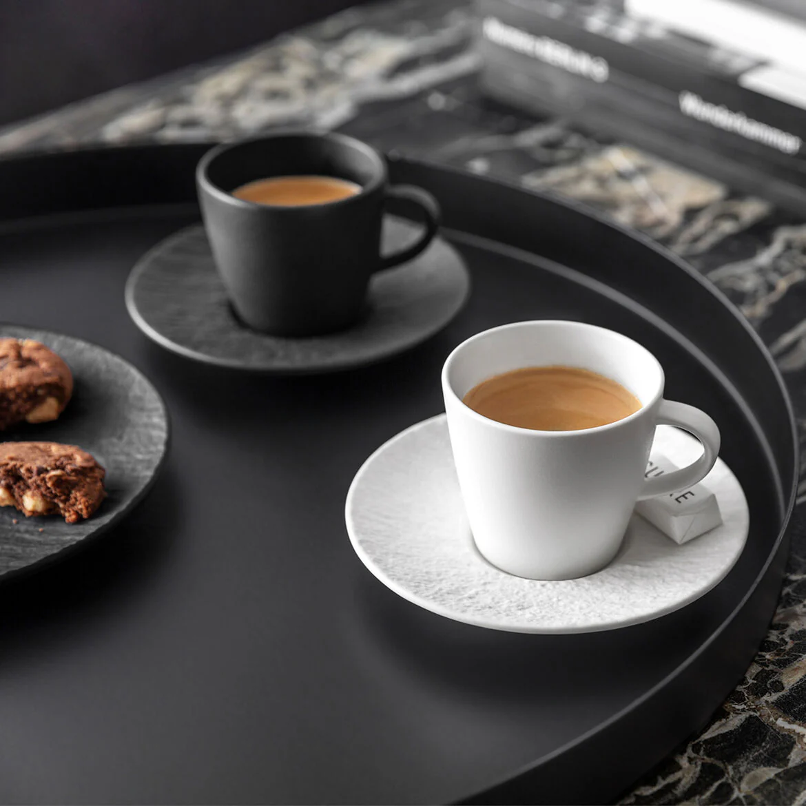 VILLEROY & BOCH Manufacture Rock Bianco Tazzina Tazza Espresso - Image 11