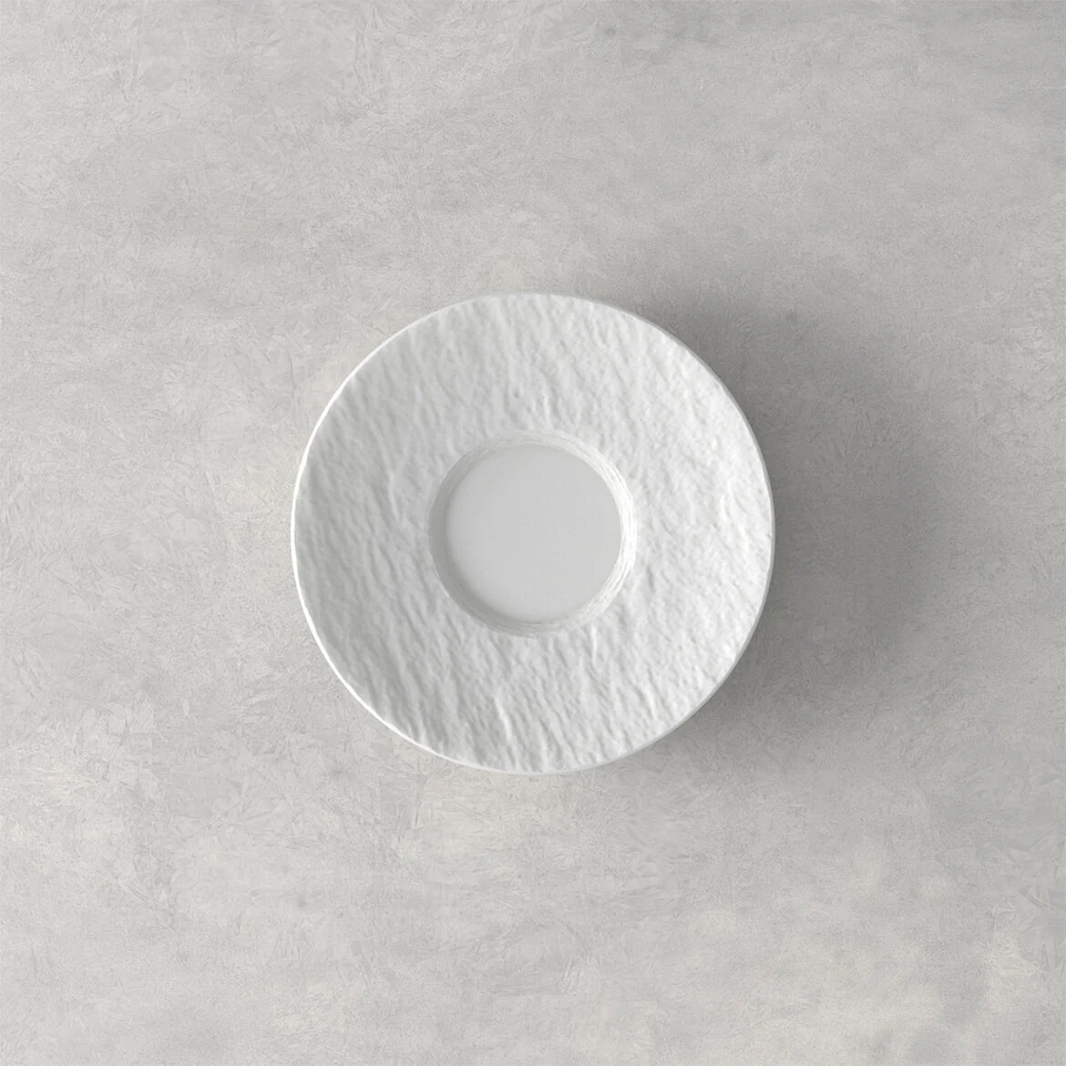 VILLEROY & BOCH Manufacture Rock Piattino Tazza Espresso 12cm Bianco