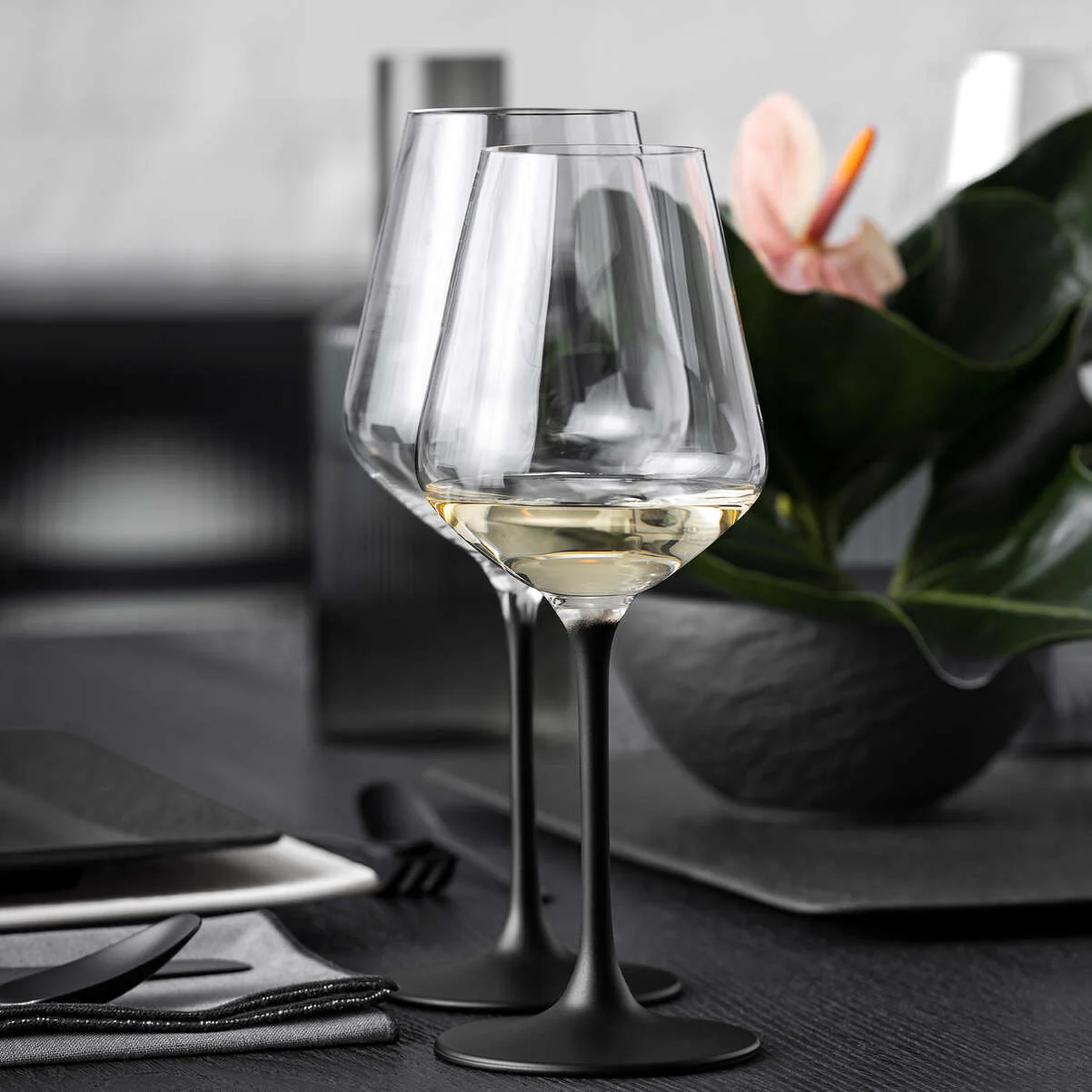 VILLEROY & BOCH Manufacture Rock Bicchiere Calice Vino Rosso Set 4 Pezzi 200ml Cristallo - Image 3