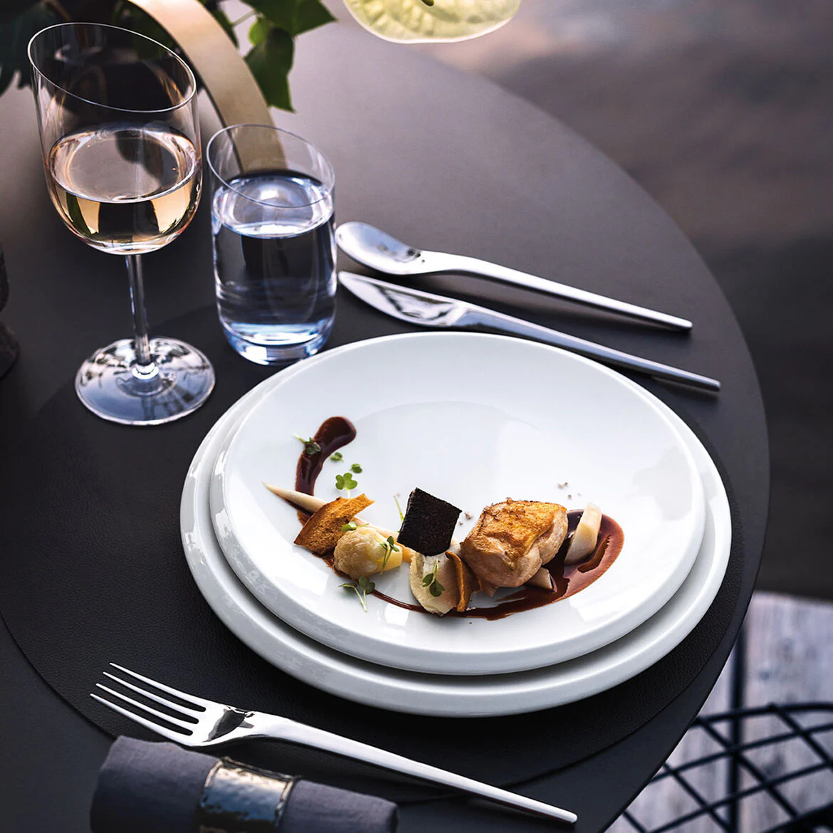 VILLEROY & BOCH - NewMoon Piatto Piano 27cm Porcellana 1042642620 - Image 4