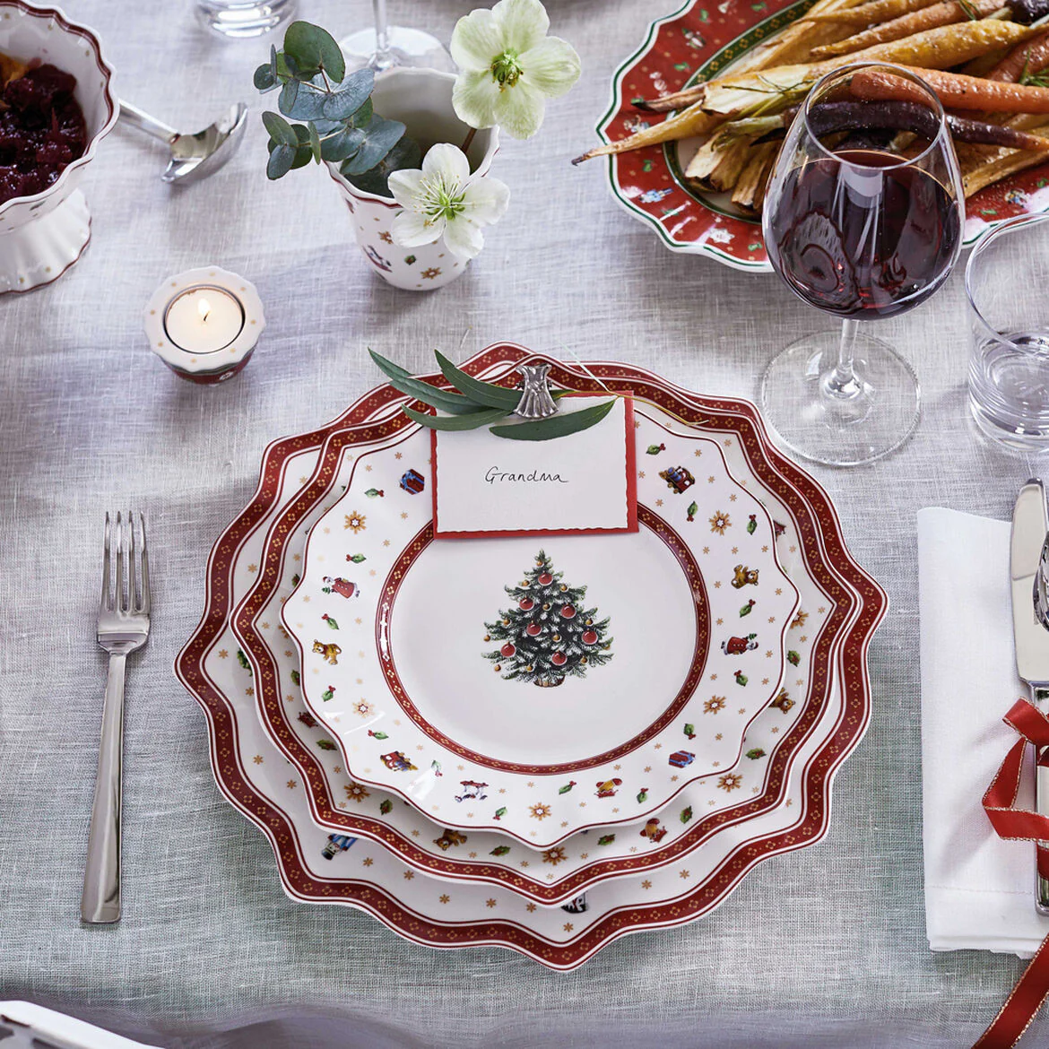 VILLEROY & BOCH - Toy's Delight Piatto Fondo Bianco 26cm Tavola di Natale - Image 4