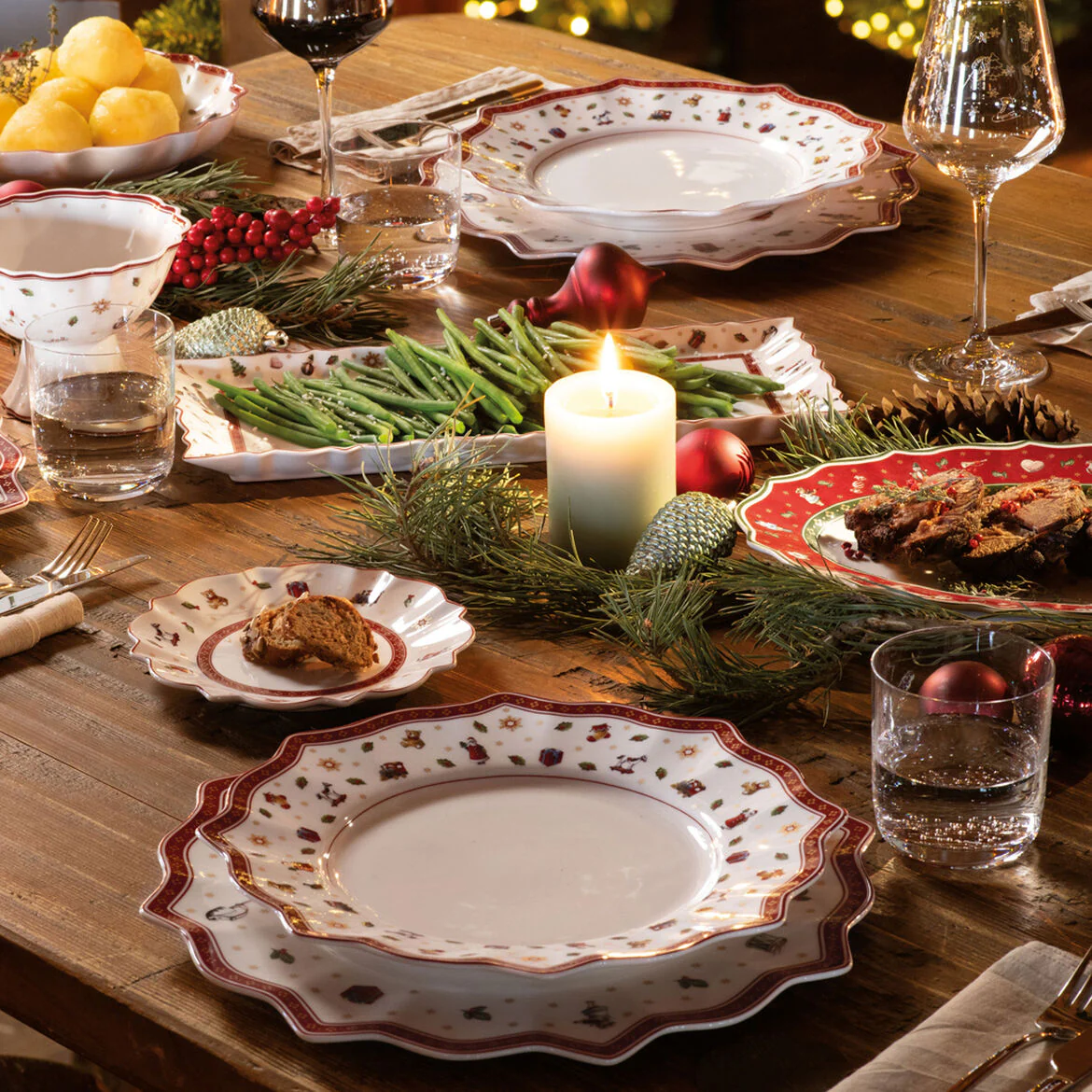 VILLEROY & BOCH Toy's Delight Piatto Pane Bianco 17cm Tavola di Natale - Image 2