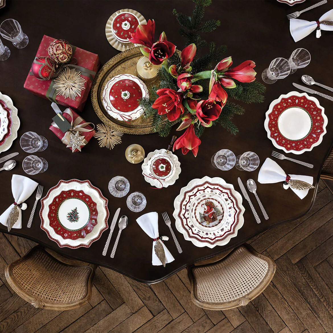 VILLEROY & BOCH - Toy's Delight Piatto Piano Rosso 29cm Tavola Natalizia Natale - Image 4