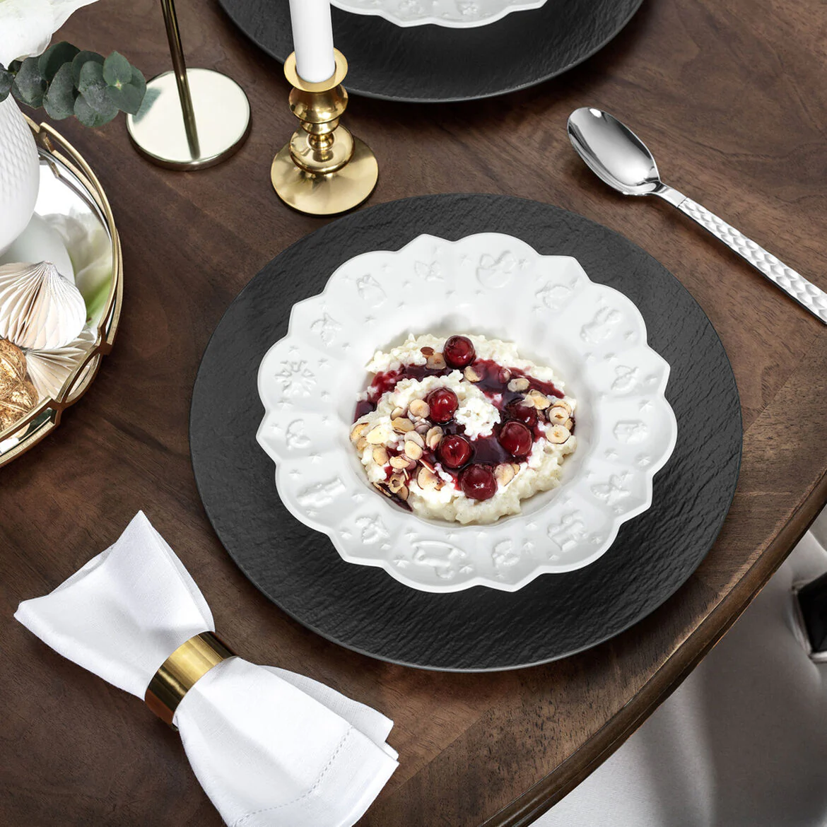 VILLEROY & BOCH Toy's Delight Royal Classic Piatto Fondo Bianco 23,5cm Tavola Natalizia - Image 4