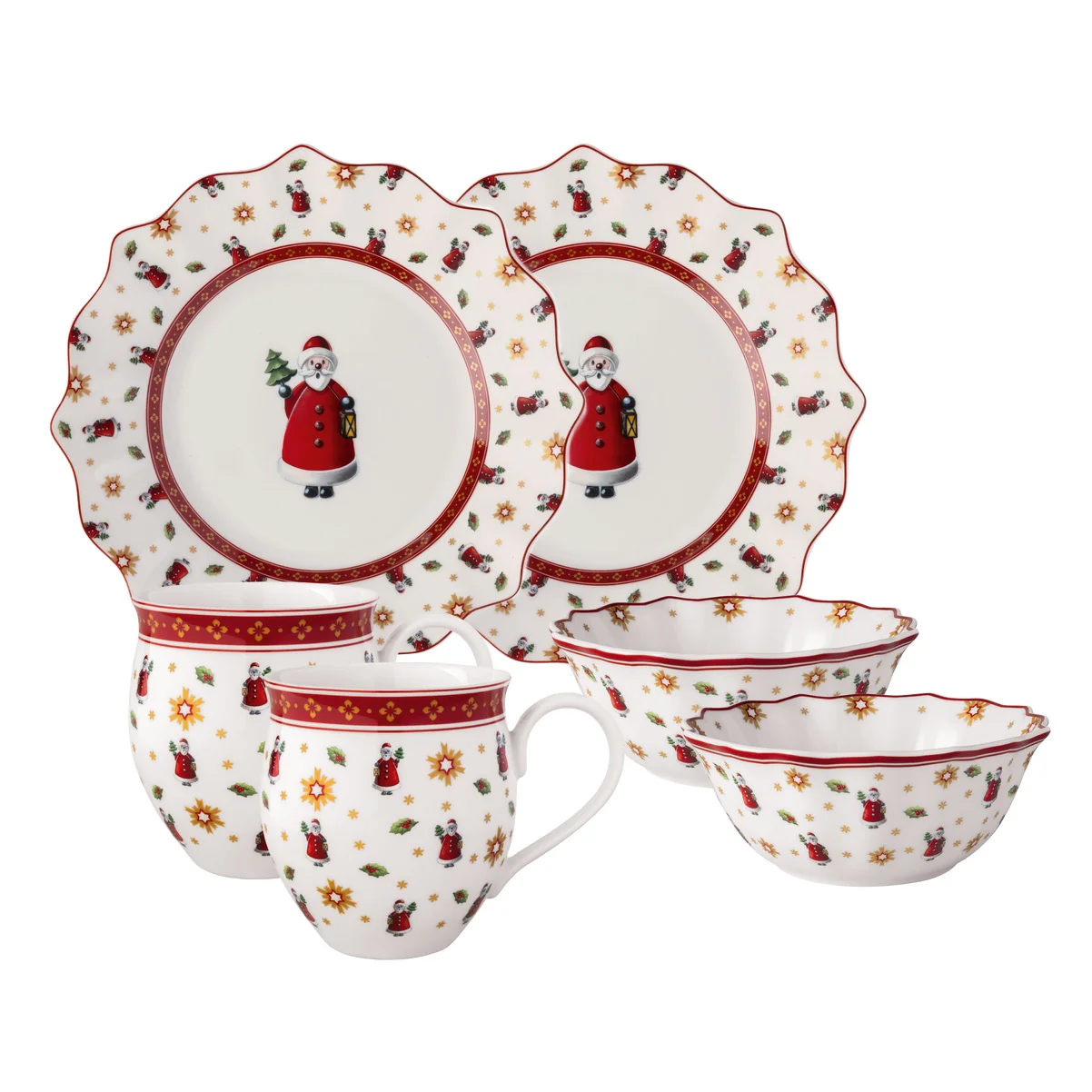 VILLEROY & BOCH Toy's Delight Set da Colazione 6 Pezzi Babbo Natale Porcellana - Image 4
