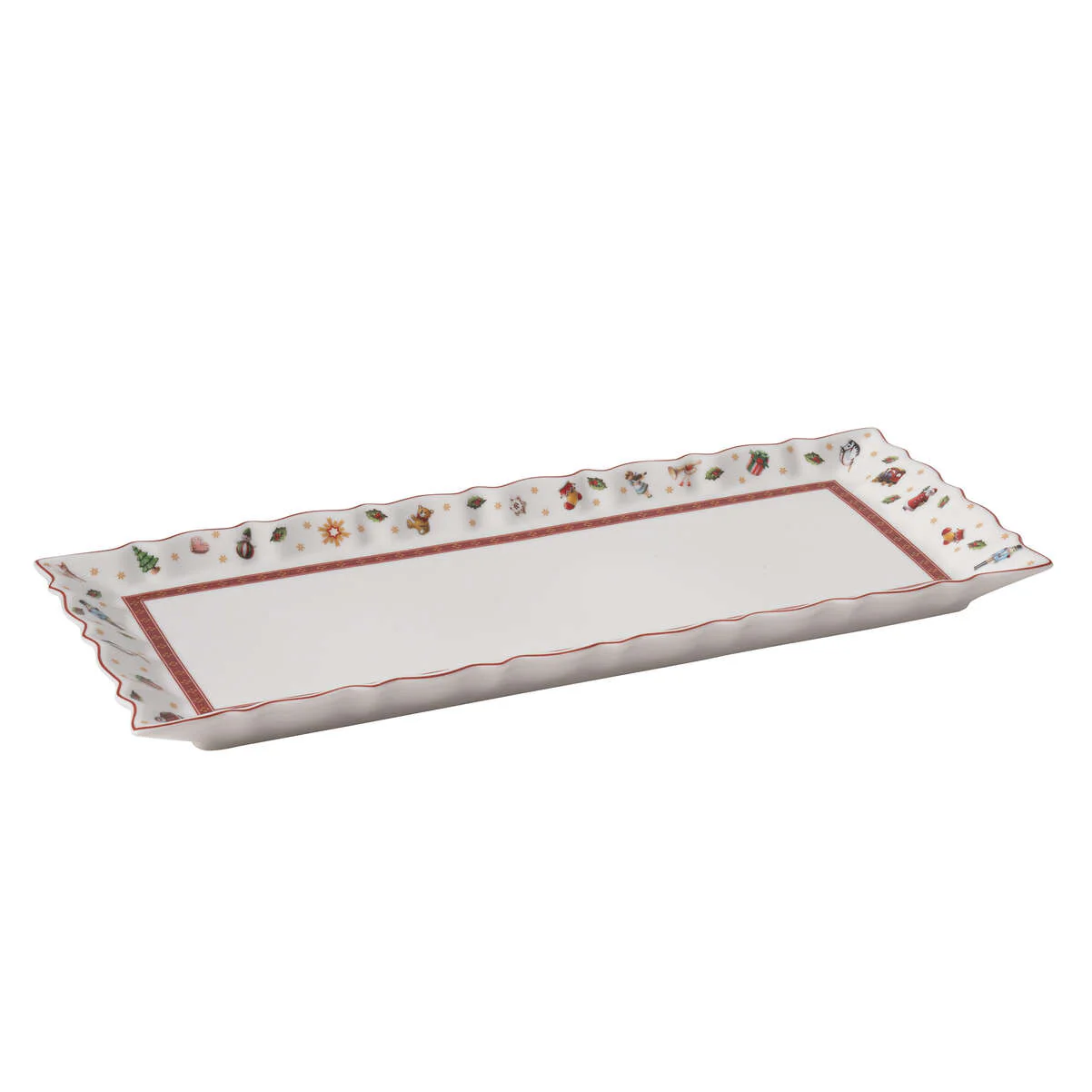 VILLEROY & BOCH Toy's Delight Vassoio Rettangolare Natalizio 38,5x15,5cm Porcellana - Image 2