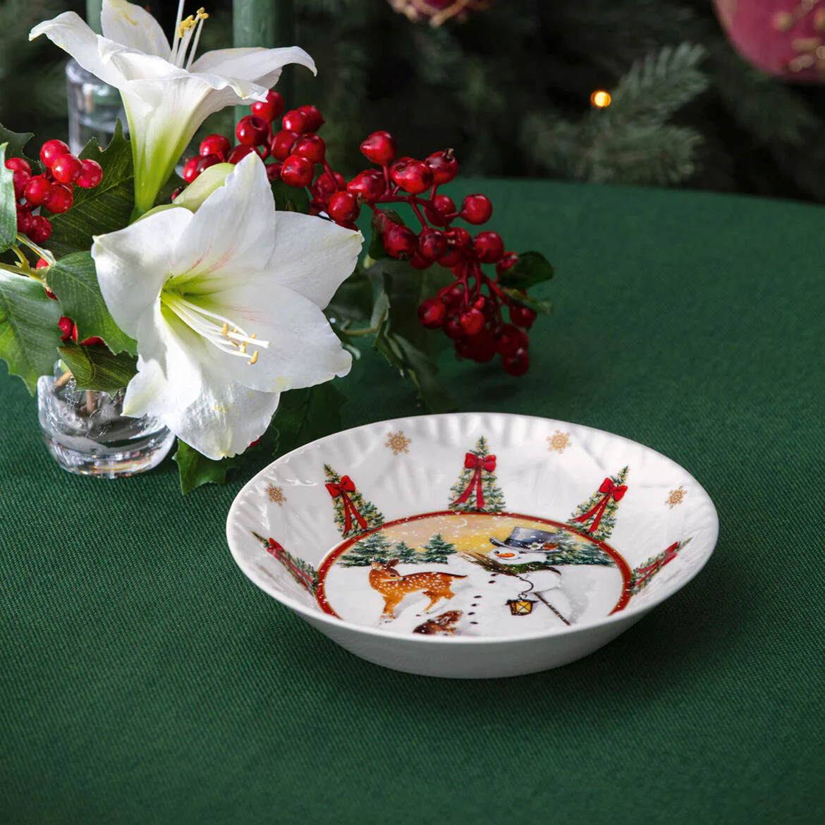 VILLEROY & BOCH Toy's Fantasy Ciotola Coppa Pupazzo di Neve 16,5cm Porcellana Tavola di Natale - Image 2