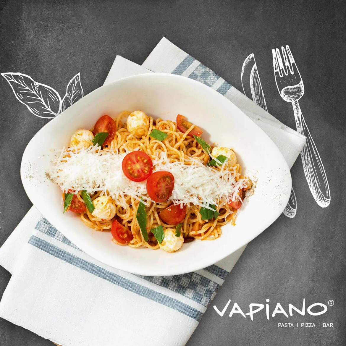 VILLEROY & BOCH Vapiano Scodelle da Pasta Set 2 Pezzi Ciotole Coppe 920ml Porcellana - Image 3