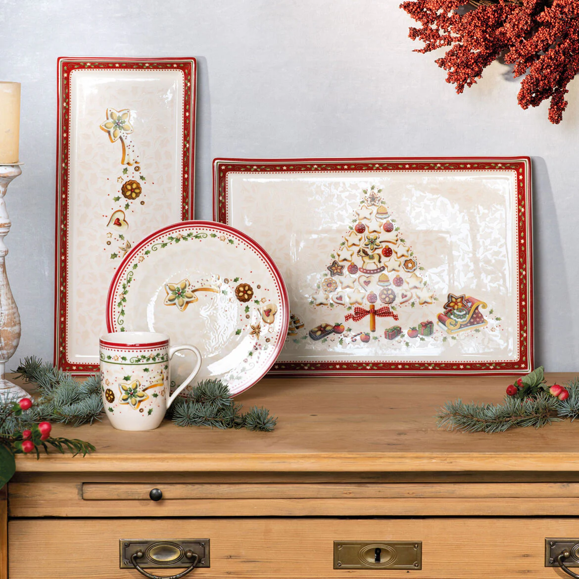 VILLEROY & BOCH - Winter Bakery Delight Piatto Torta Rettangolare 39x17cm Tavola Natalizia - Image 4