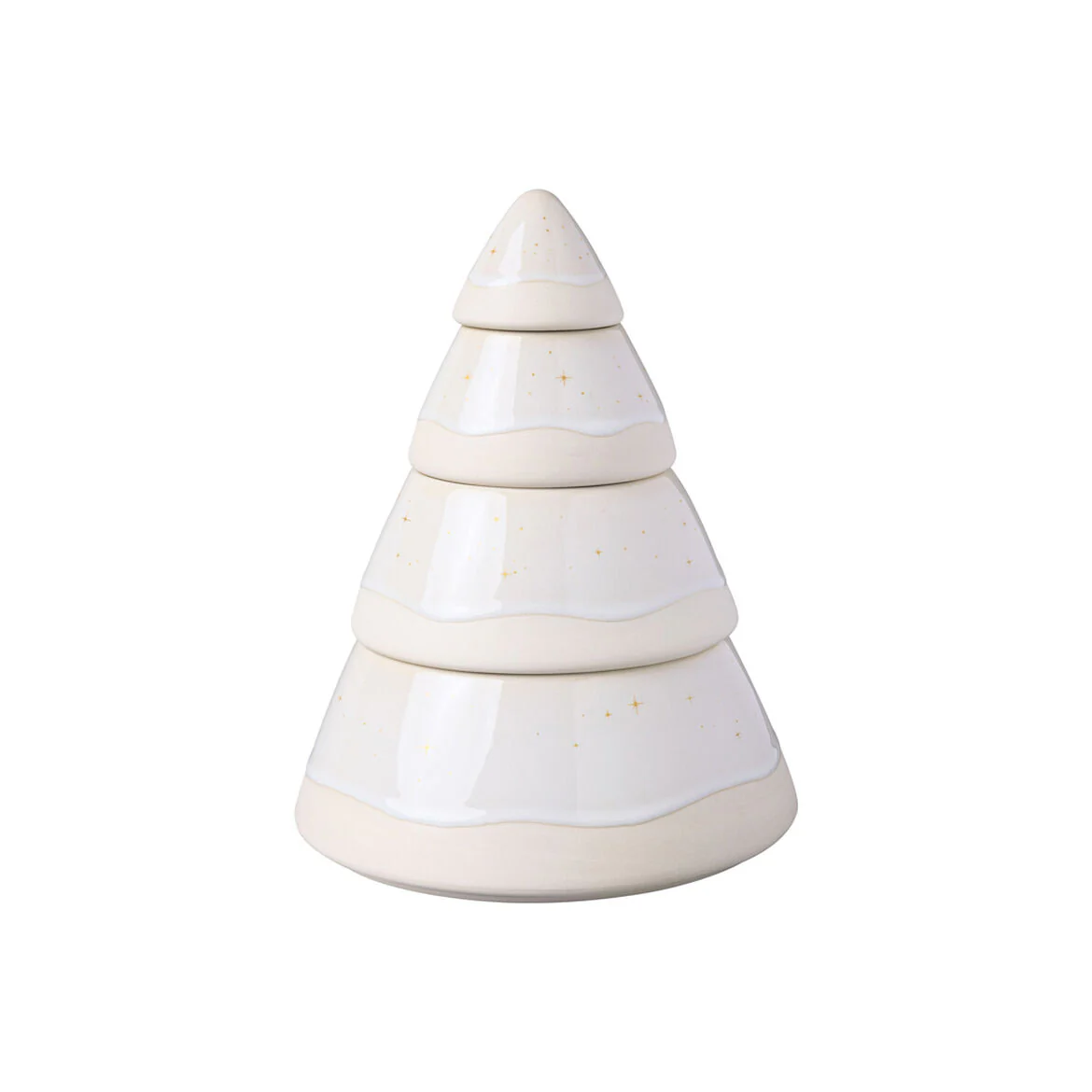 VILLEROY & BOCH Winter Glow Scatola Biscottiera Albero 18cm Porcellana