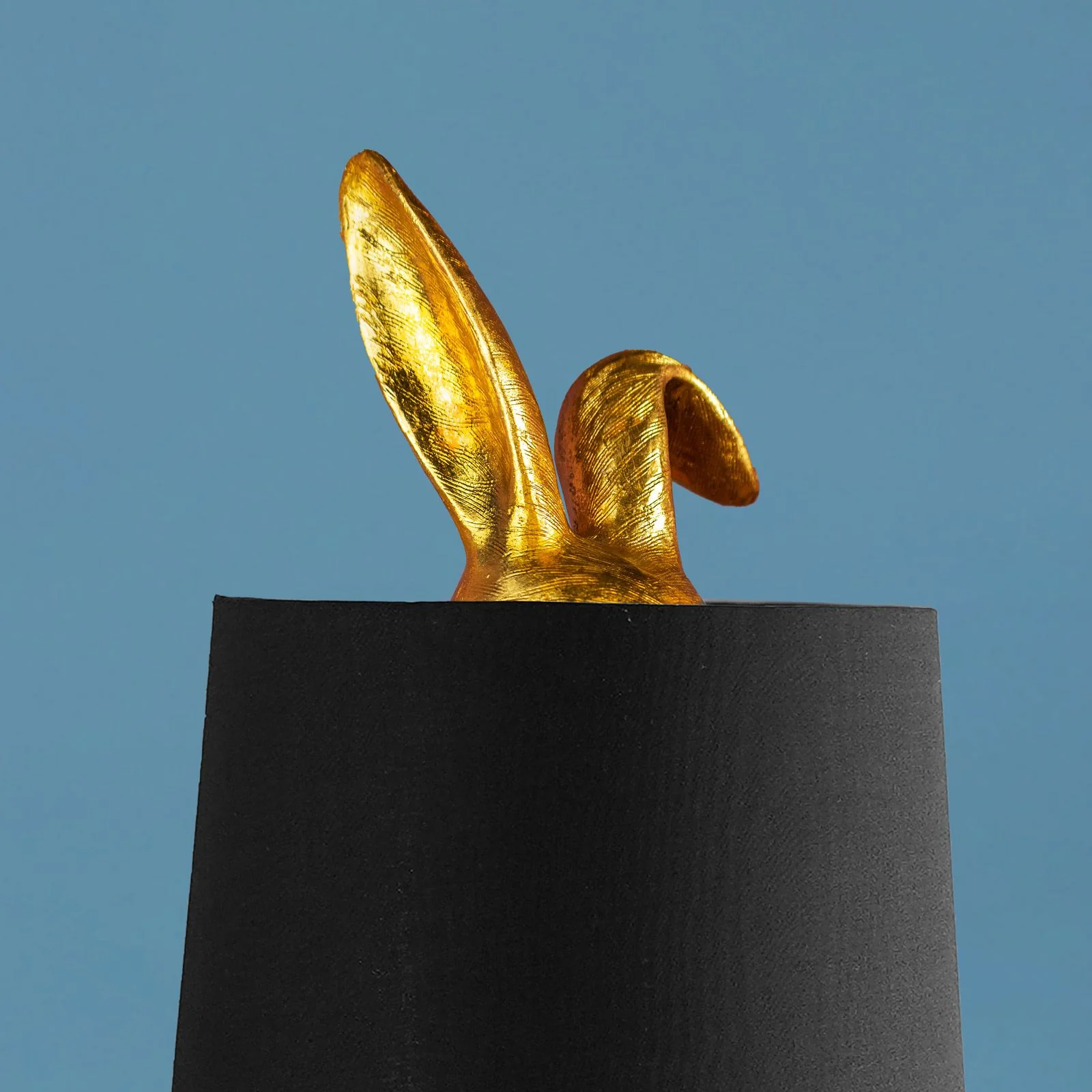 WERNS Lampada da Tavolo Coniglio Nascosto Bunny Nero Oro 24x24x74cm - Image 3