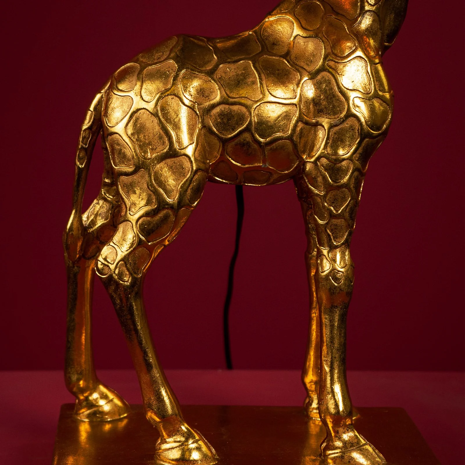 WERNS Lampada da Tavolo Giraffa Lucie Oro Nero 35x70cm - Image 3